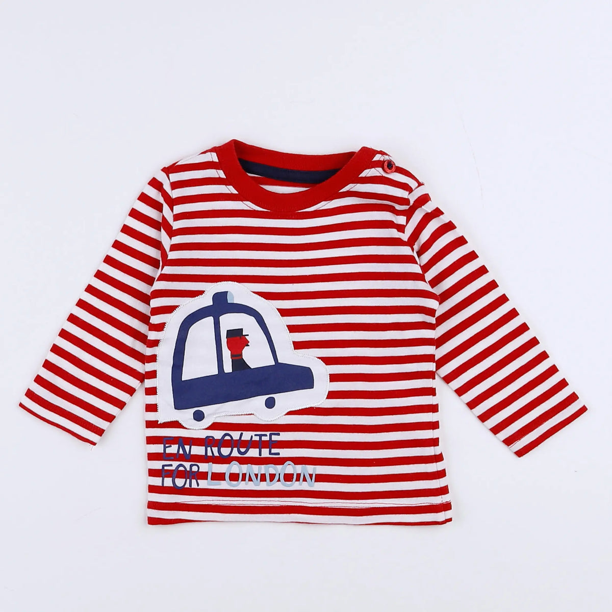 Vertbaudet - tee-shirt rouge - 3 mois
