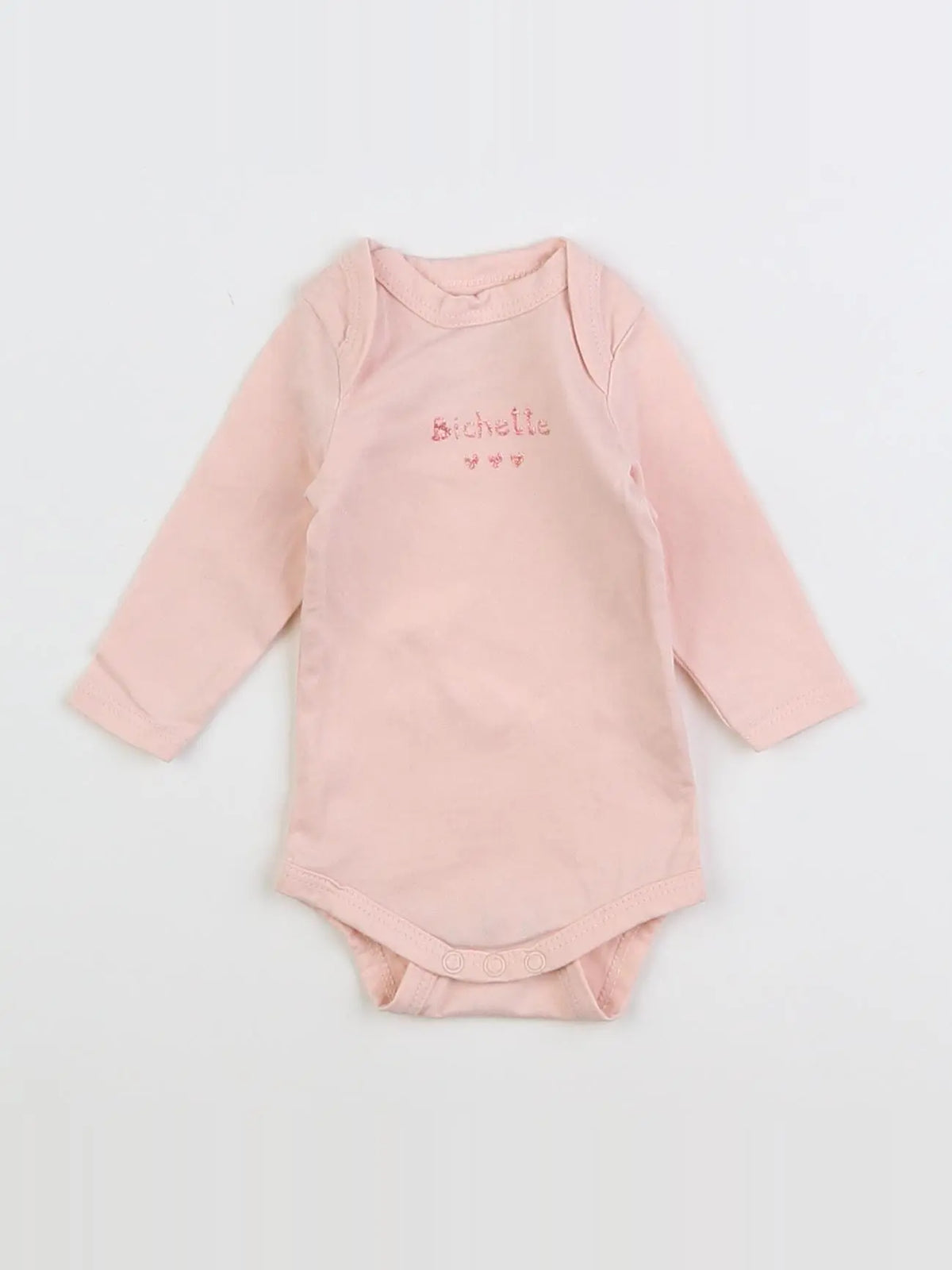 Tape à l'oeil - body rose - 0 mois