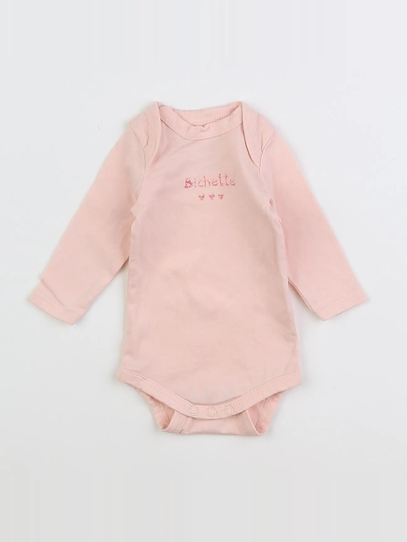 Tape à l'oeil - body rose - 0 mois