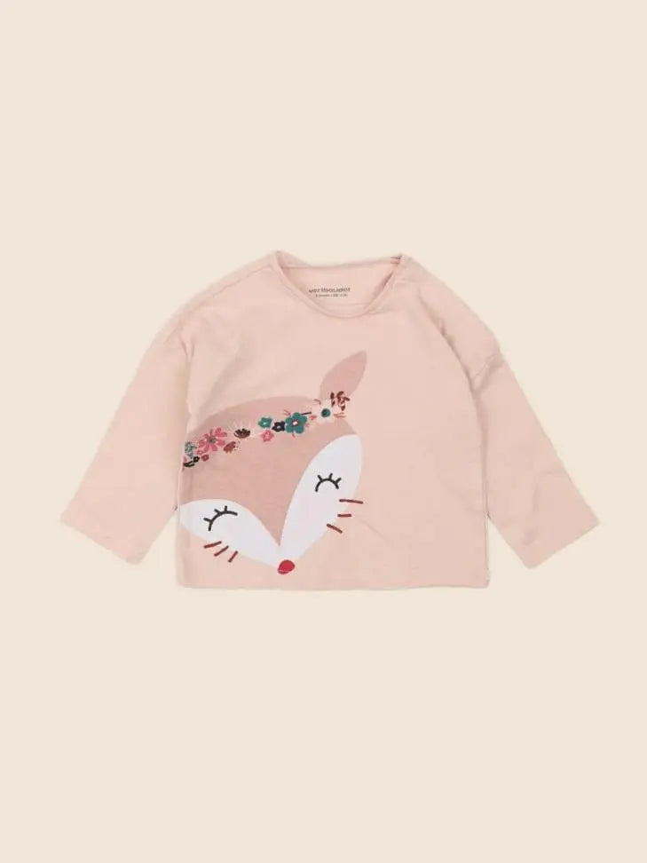 Vertbaudet - tee-shirt rose - 3 mois