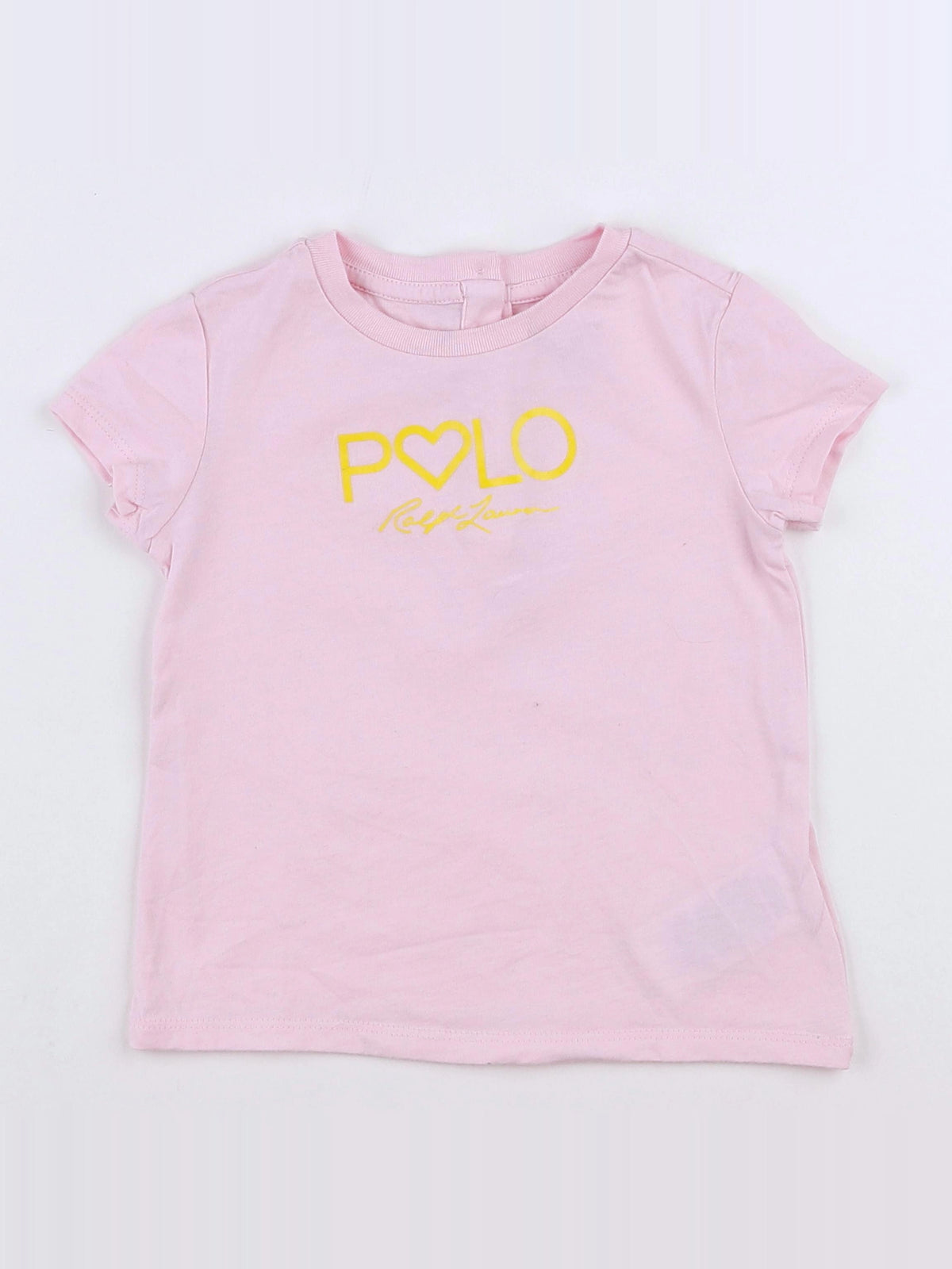 Ralph Lauren - tee-shirt rose - 12 mois