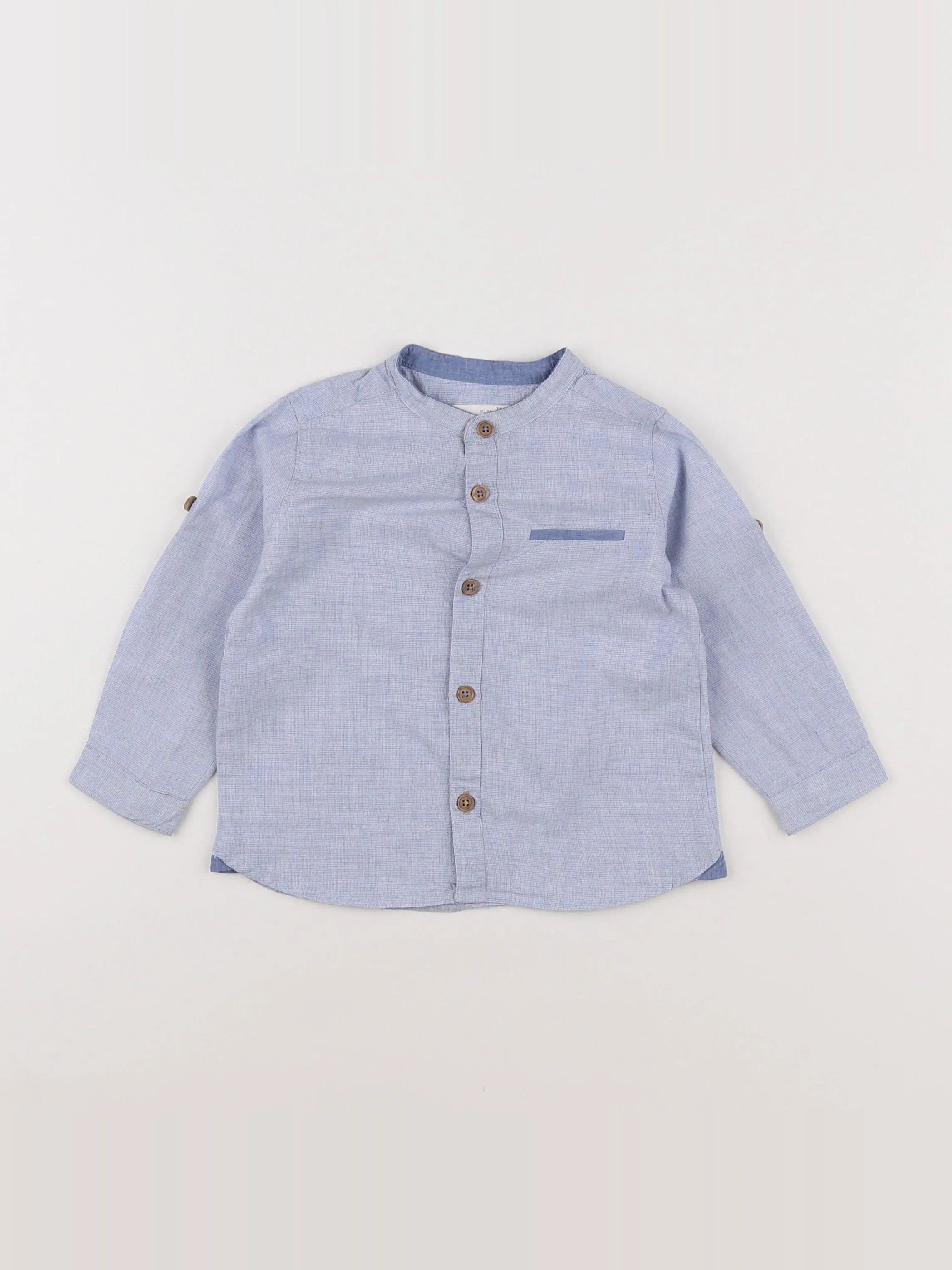 Zara - chemise bleu - 12/18 mois