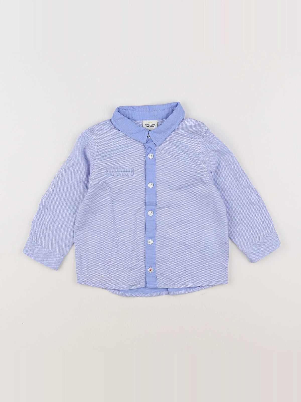 Tape à l'oeil - chemise bleu - 18 mois