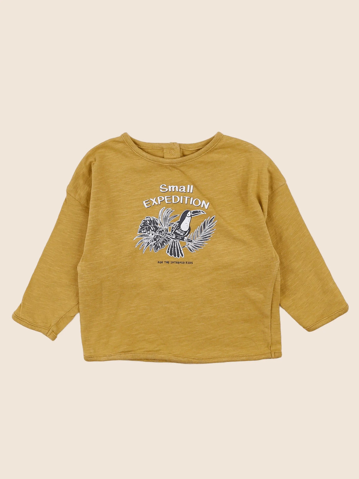 Vertbaudet - tee-shirt jaune - 12 mois