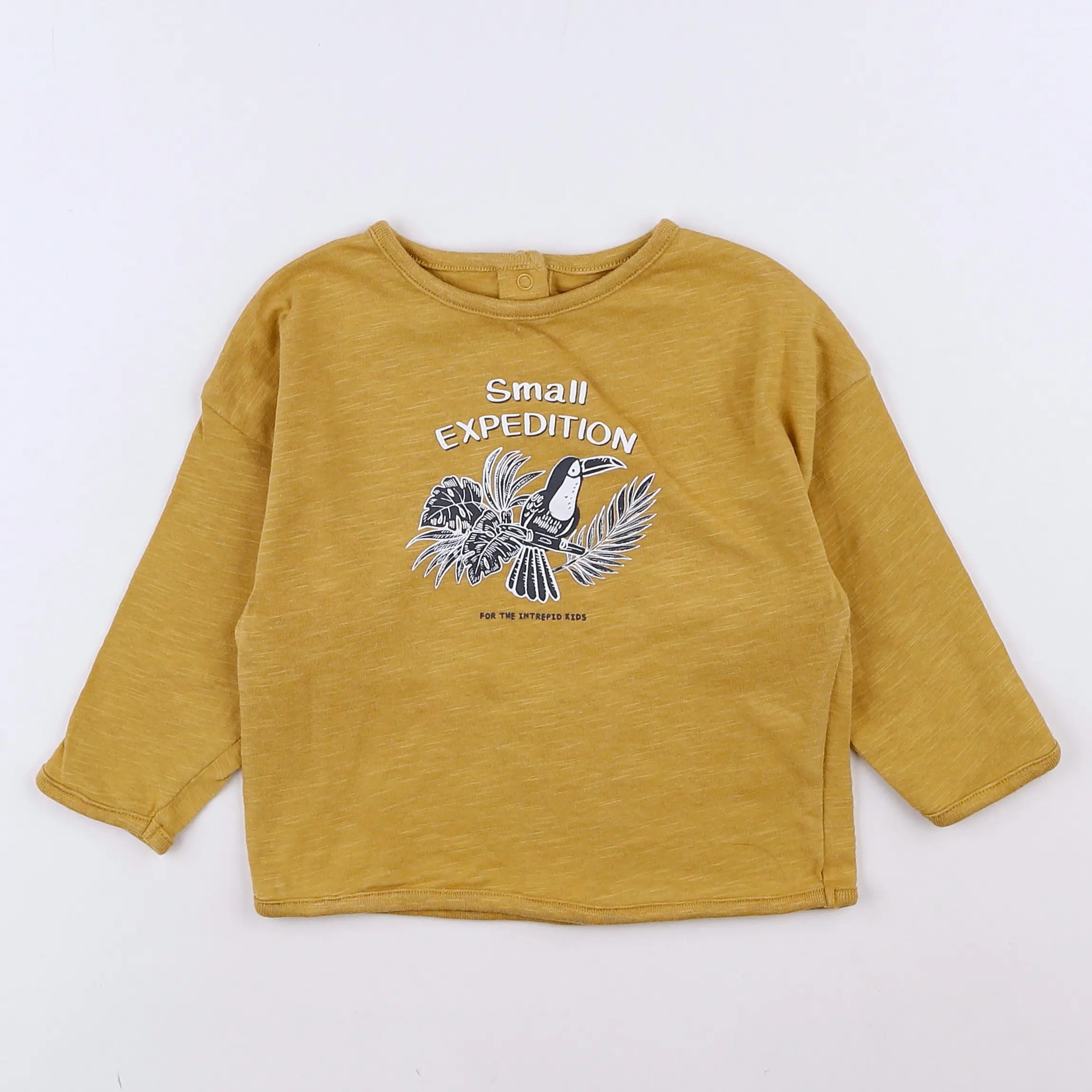 Vertbaudet - tee-shirt jaune - 12 mois