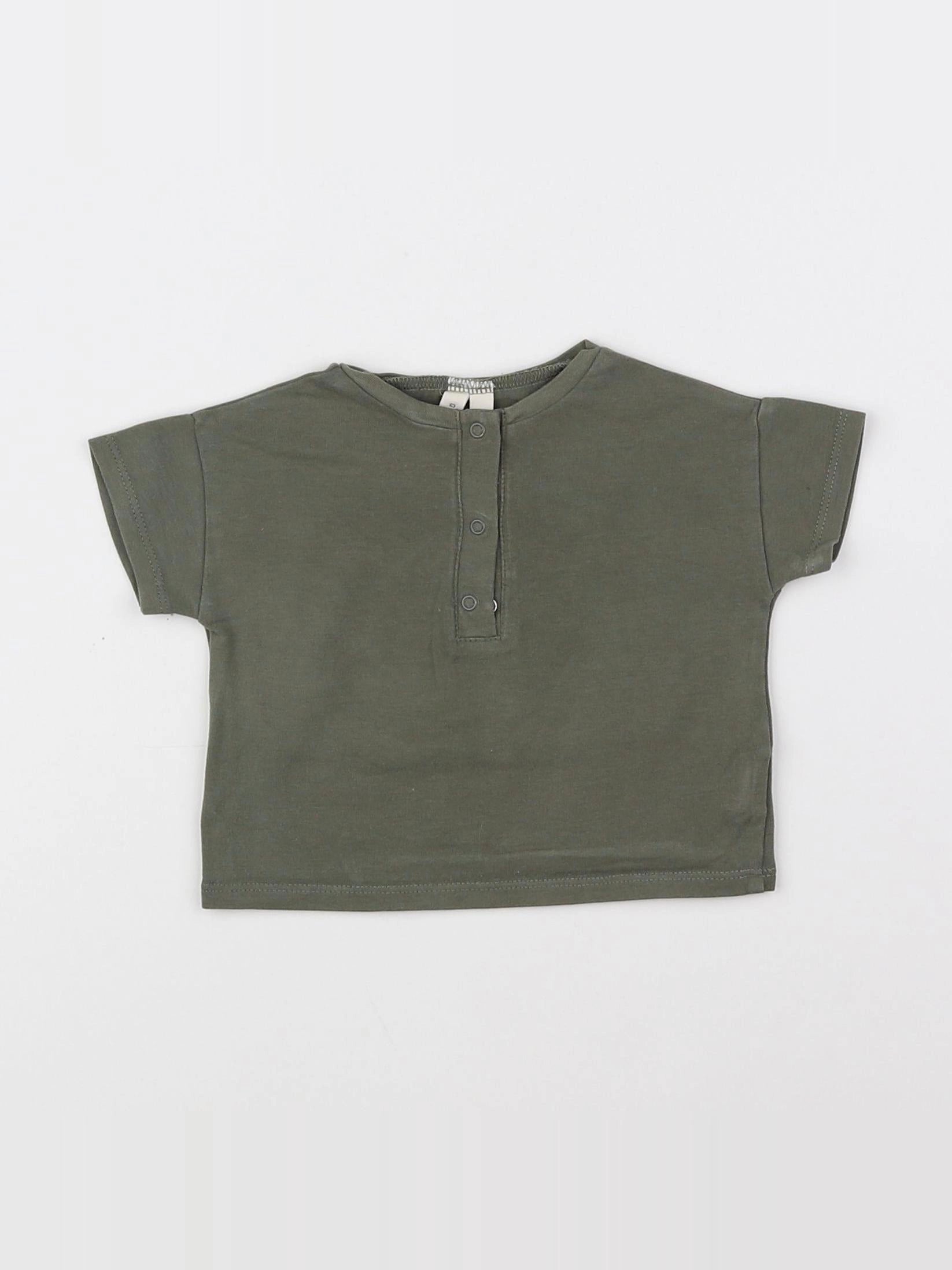 Gray Label - tee-shirt vert - 3/6 mois