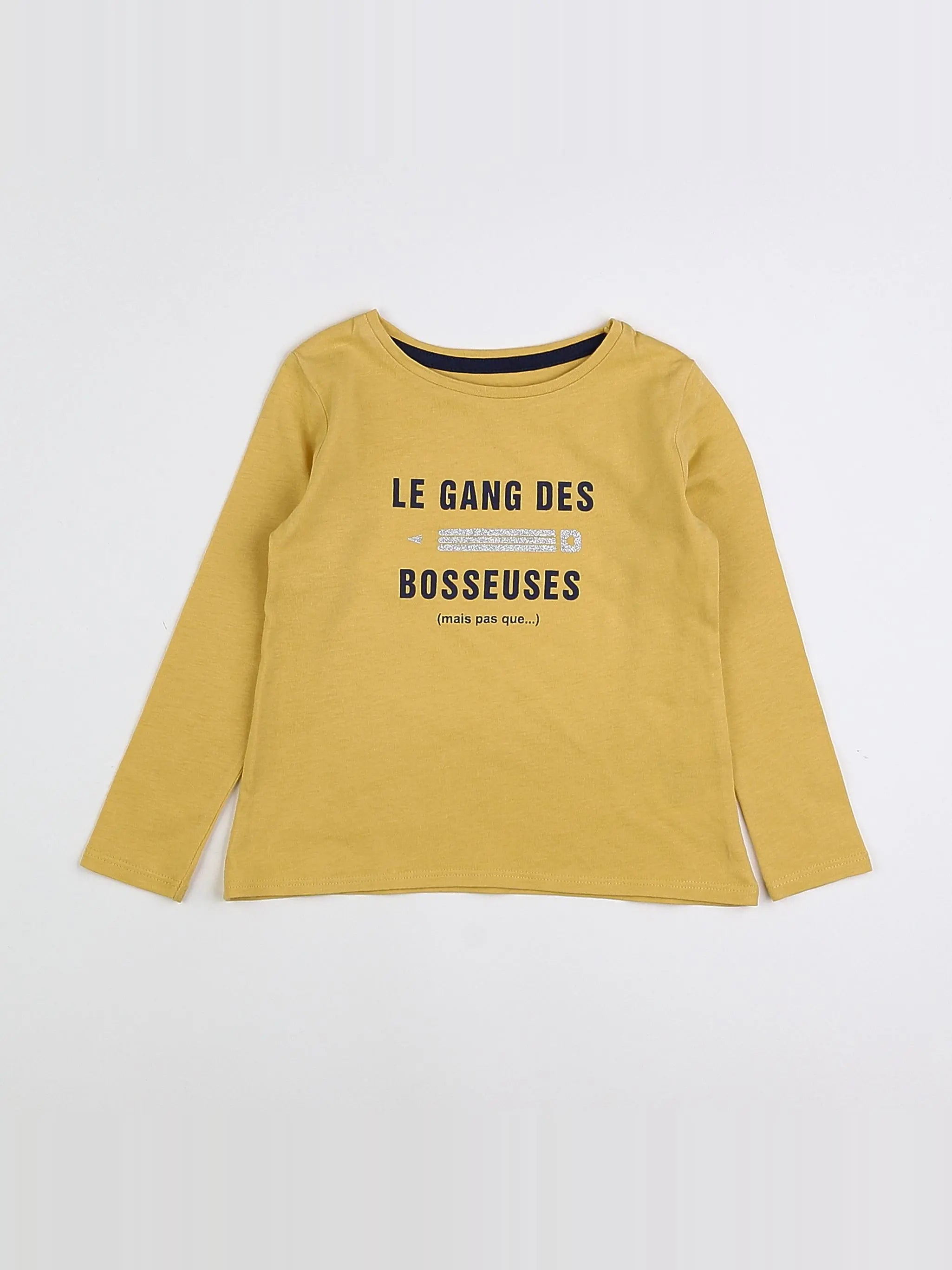 Vertbaudet - tee-shirt jaune - 2 ans