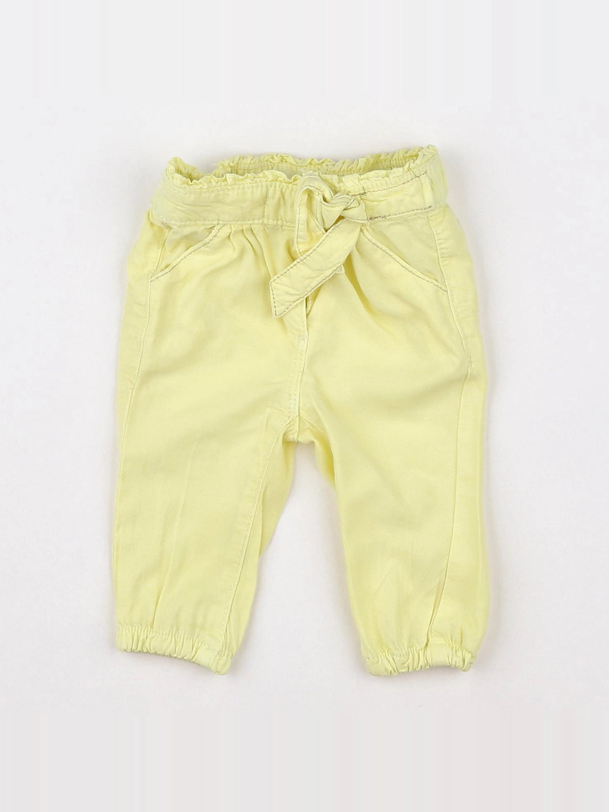 Tape à l'oeil - pantalon jaune fluo - 3 mois