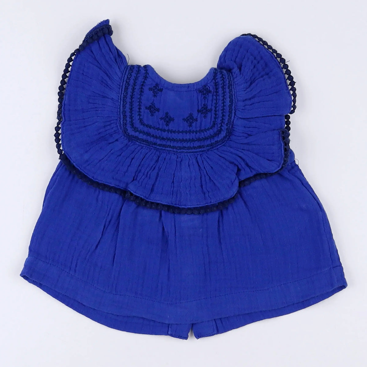 Vertbaudet - blouse bleu - 3 mois