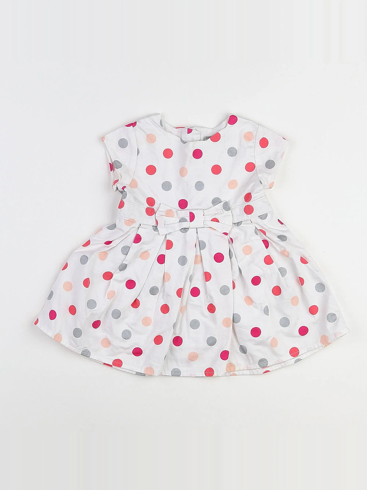 Vertbaudet - robe multicolore - 9 mois