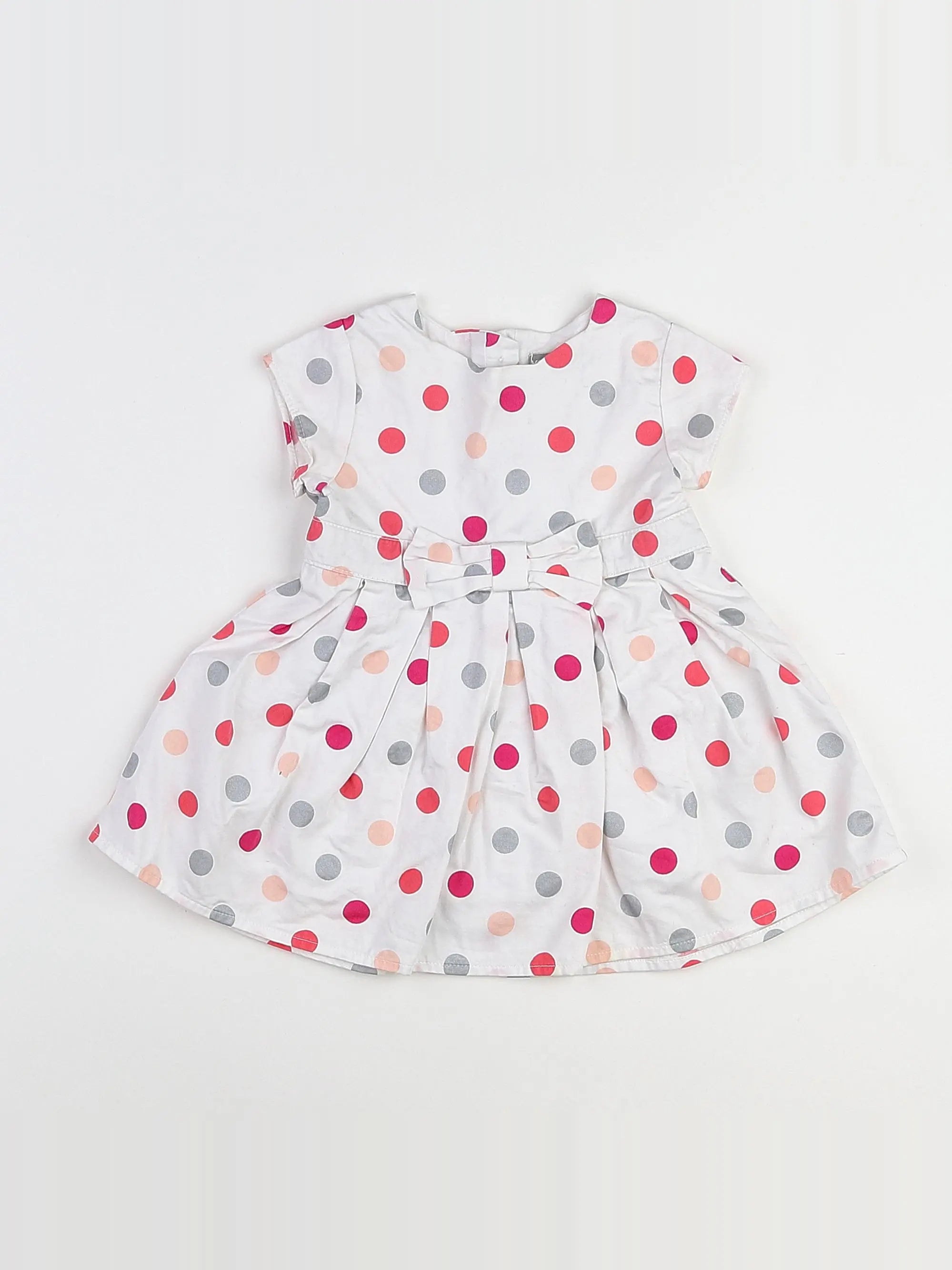 Vertbaudet - robe multicolore - 9 mois