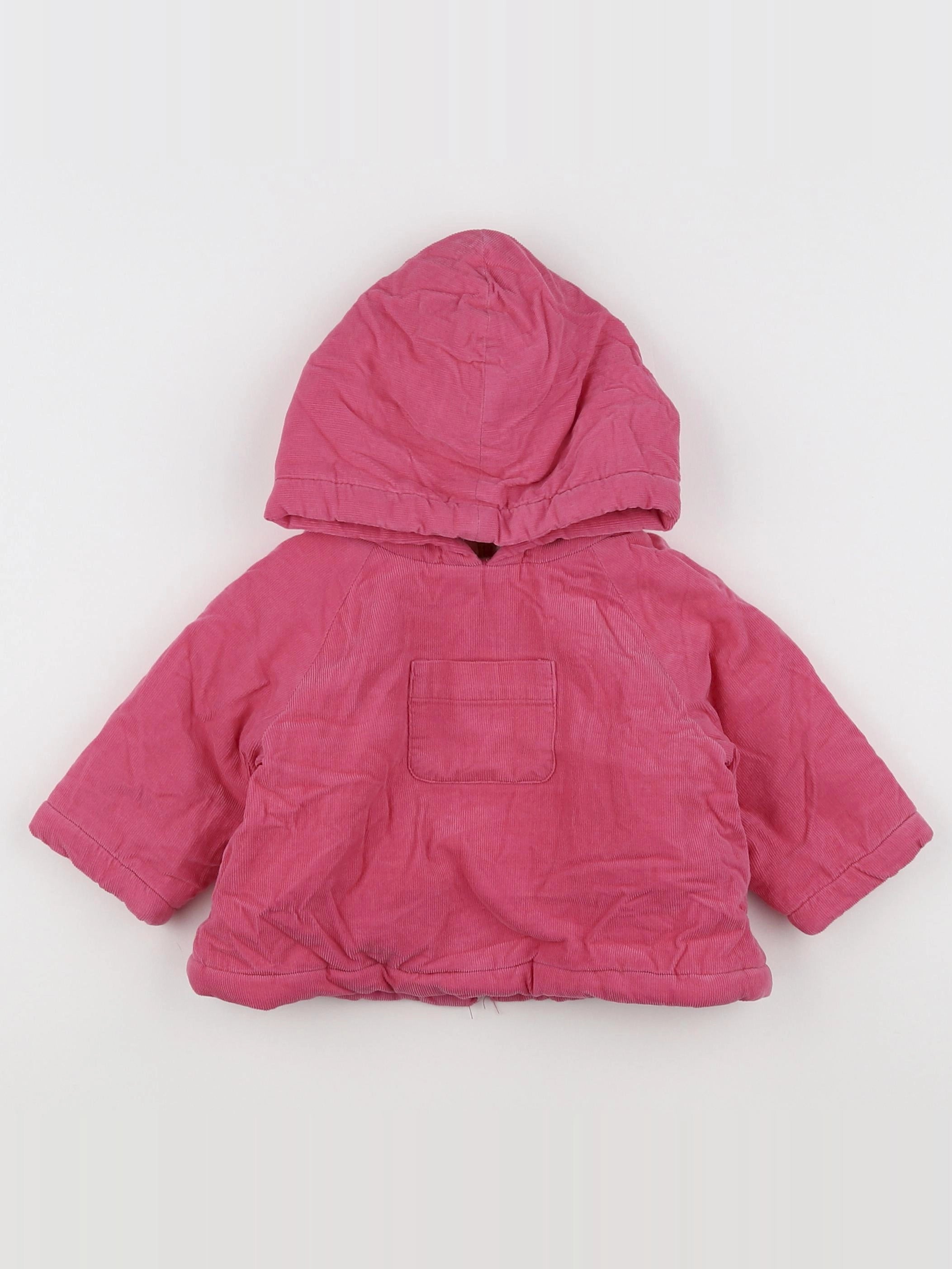 Boutchou - burnou rose - 3 mois