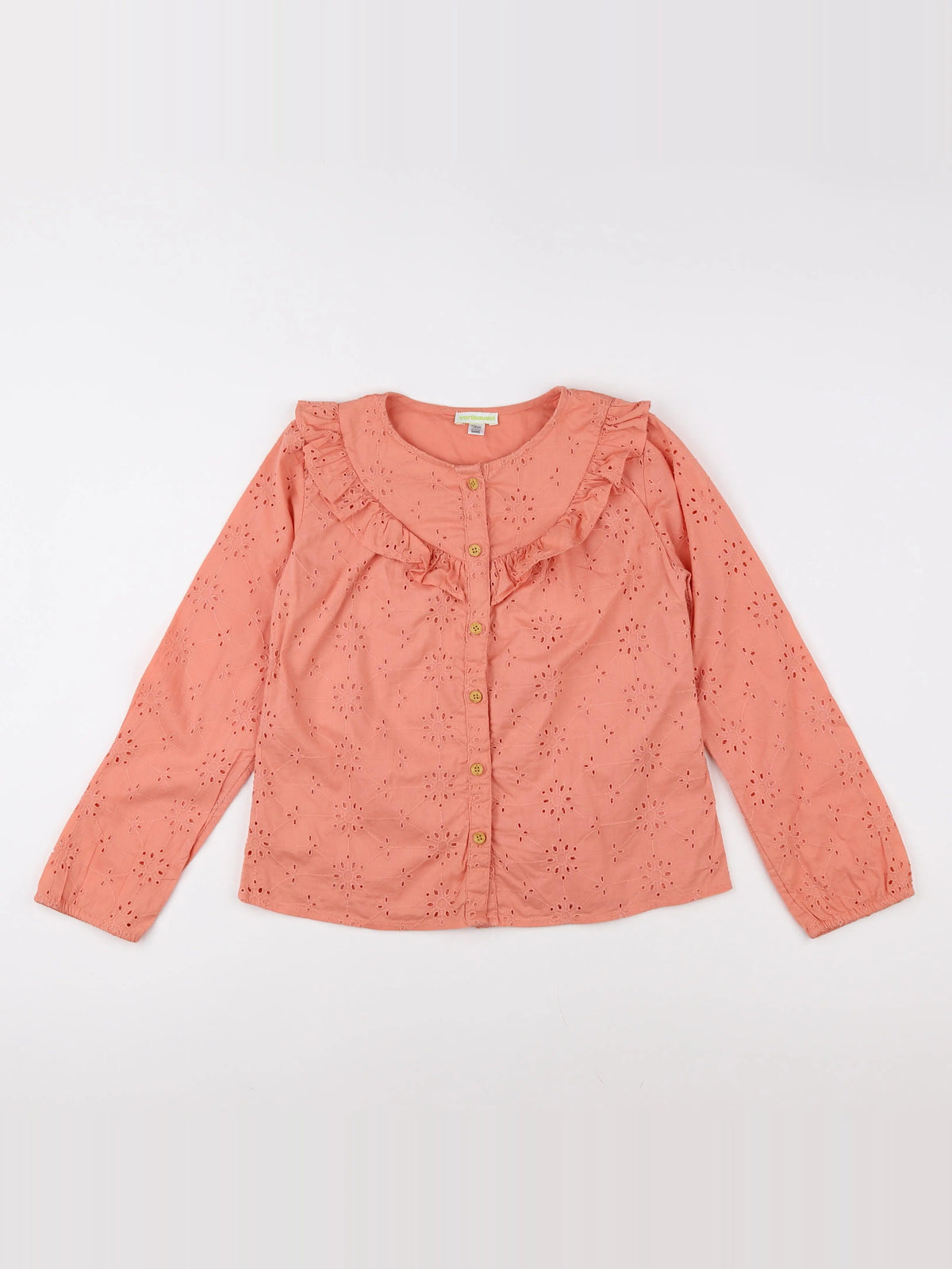Vertbaudet - chemise orange - 9 ans