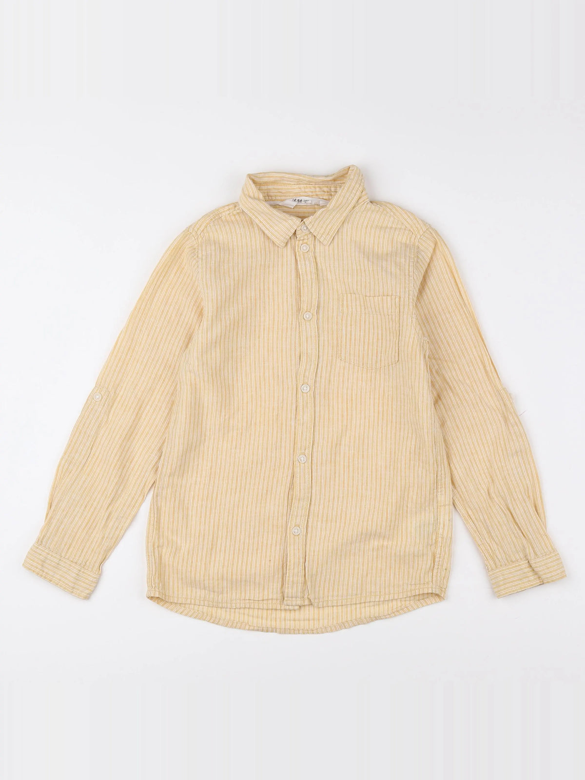 H&M - chemise jaune - 8 ans