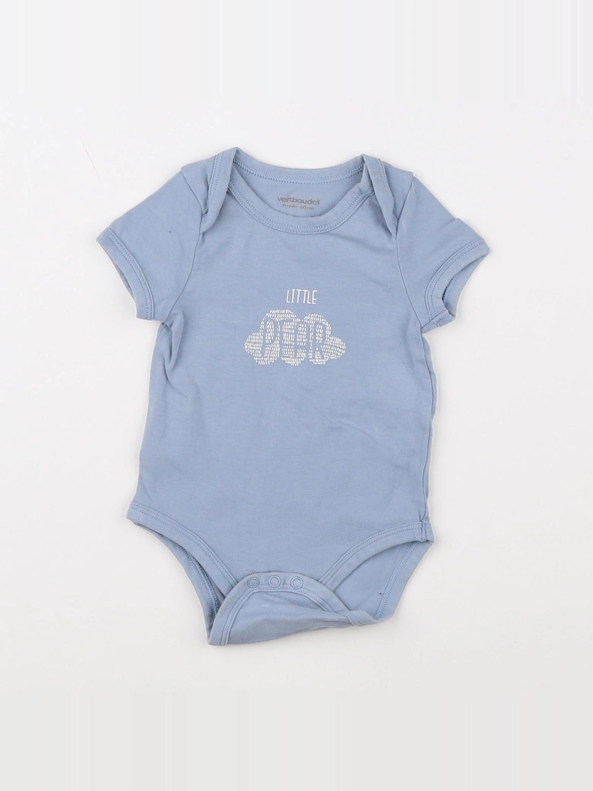 Vertbaudet - body bleu - 3 mois