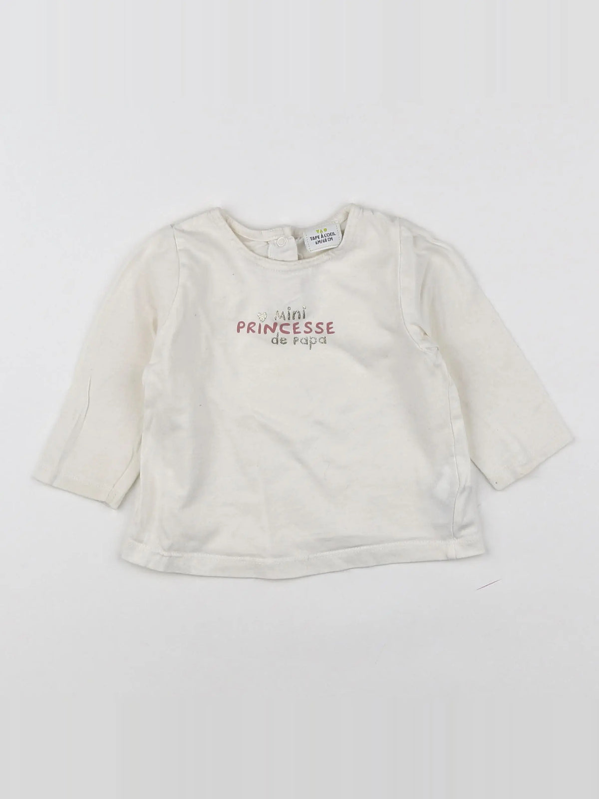 Tape à l'oeil - tee-shirt blanc - 6 mois