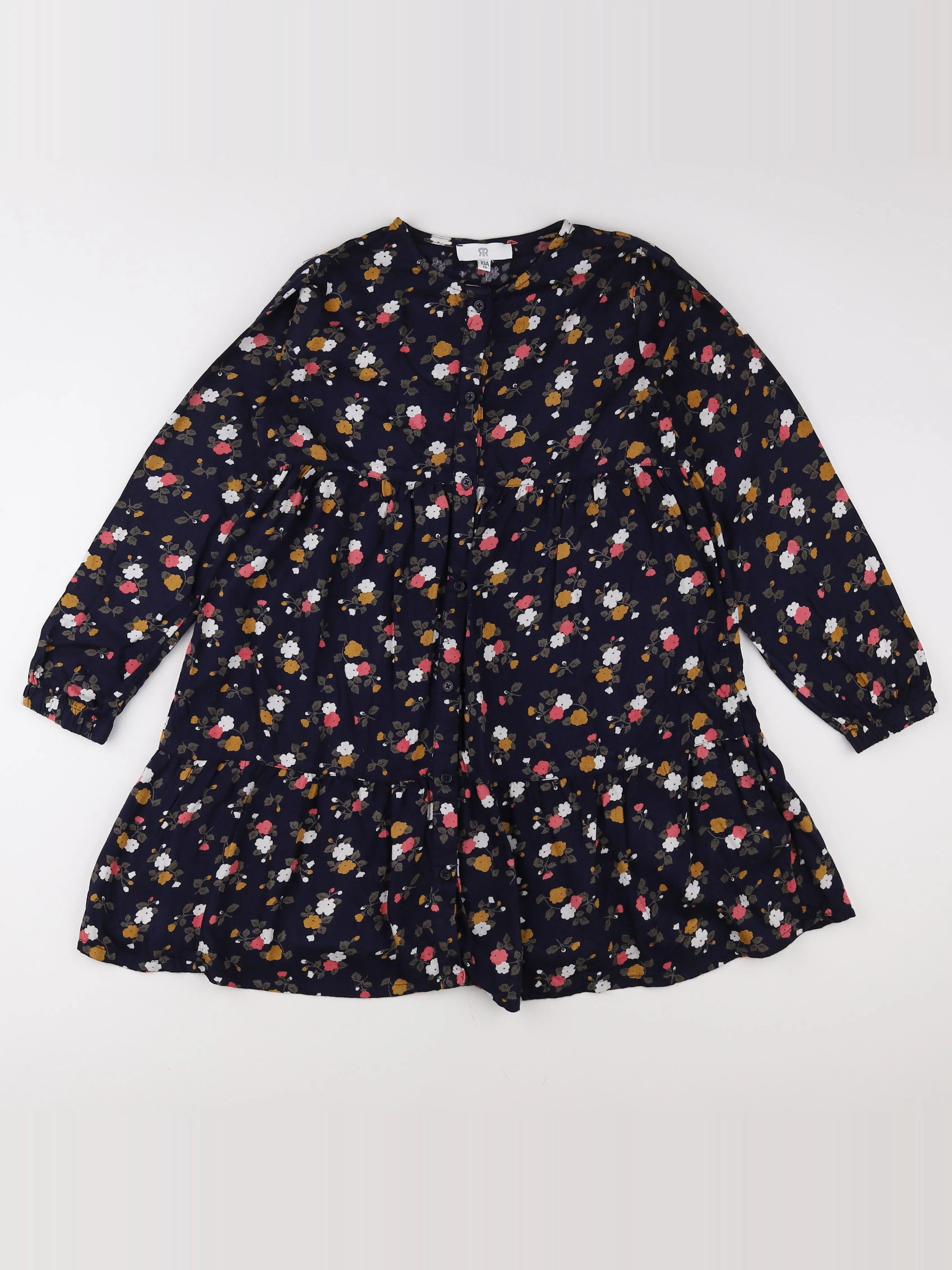 La Redoute - robe bleu, rose - 10 ans