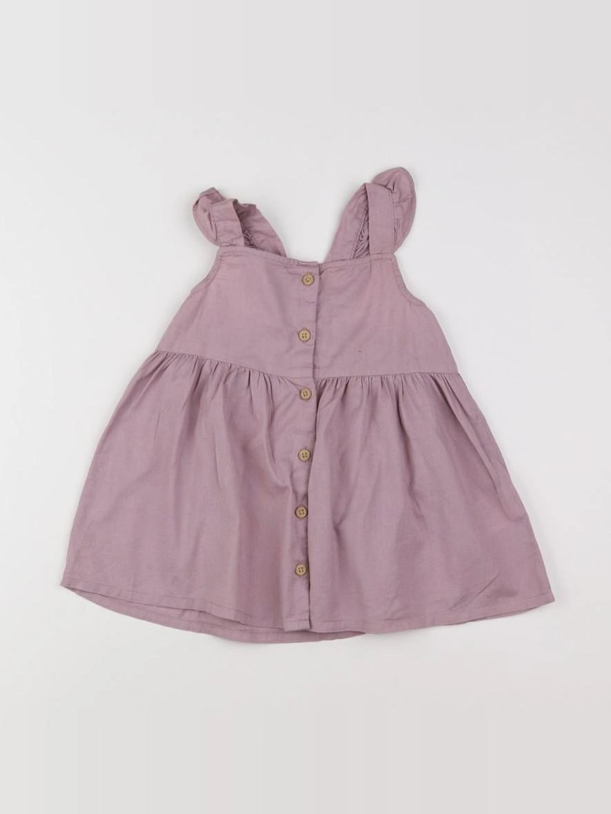 H&M - robe violet - 9/12 mois
