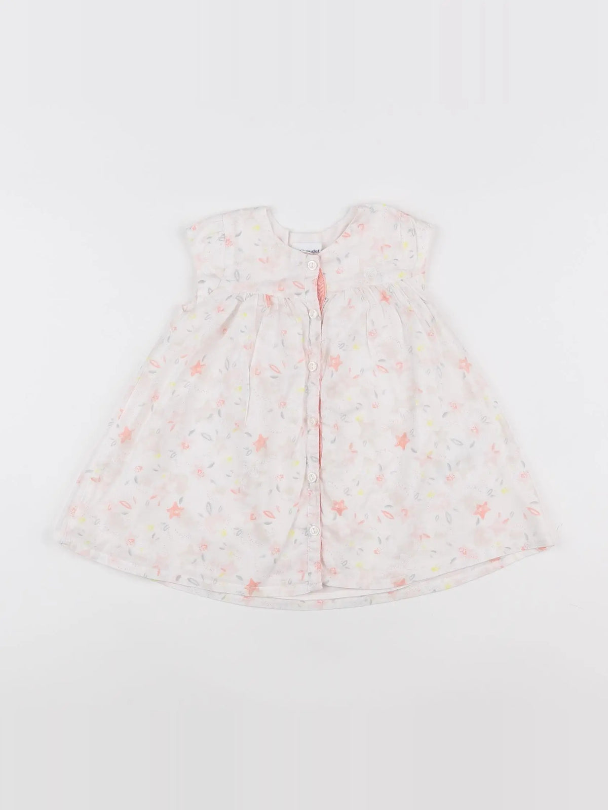 Vertbaudet - robe blanc - 9 mois