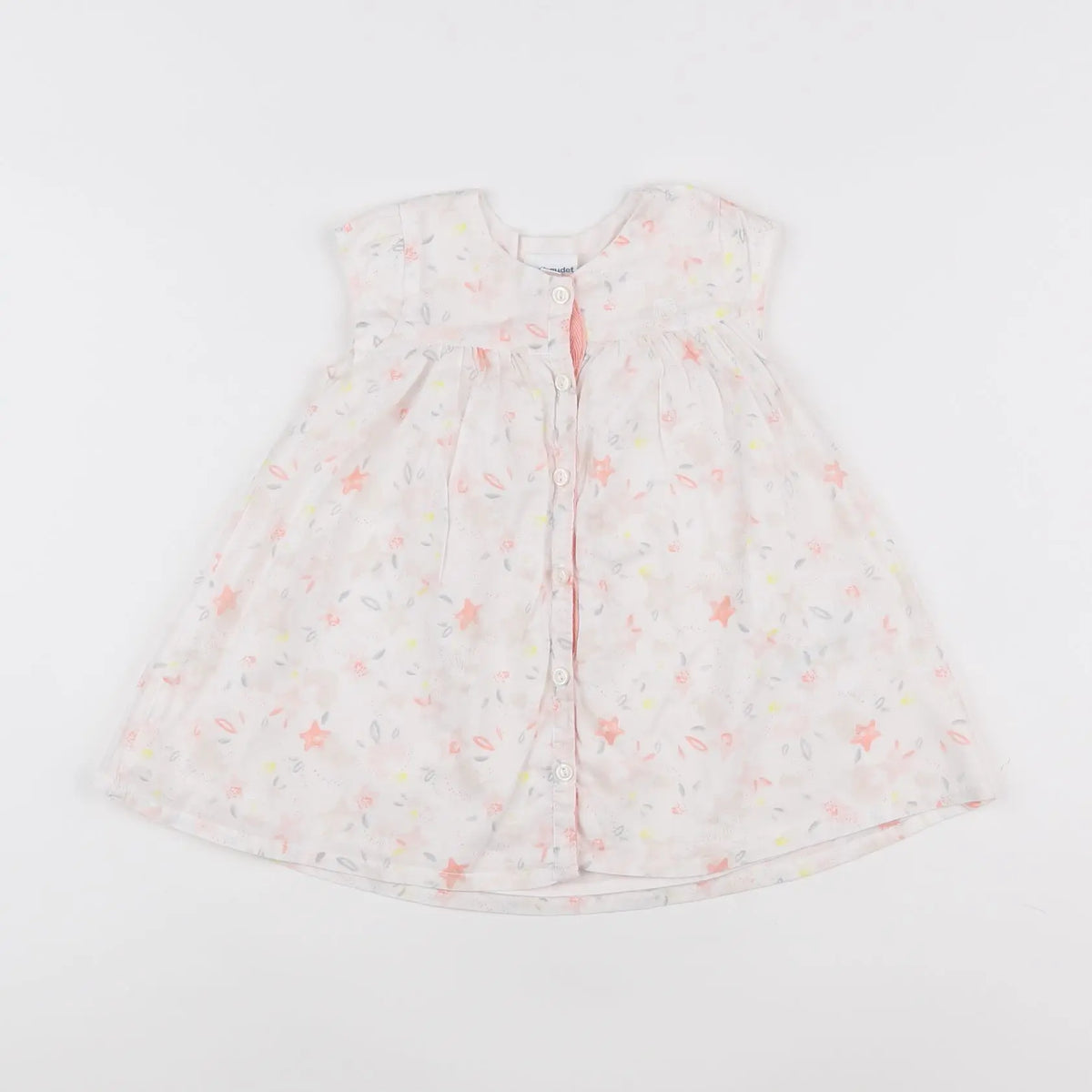 Vertbaudet - robe blanc - 9 mois