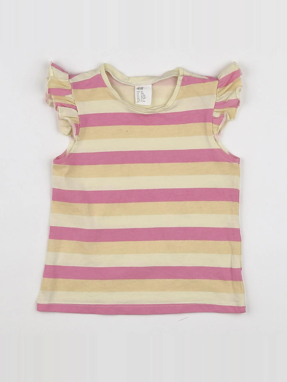 H&M - tee-shirt multicolore - 9/12 mois