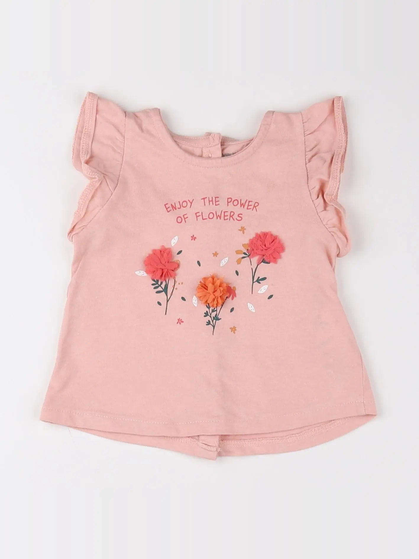 Vertbaudet - tee-shirt rose - 3 mois