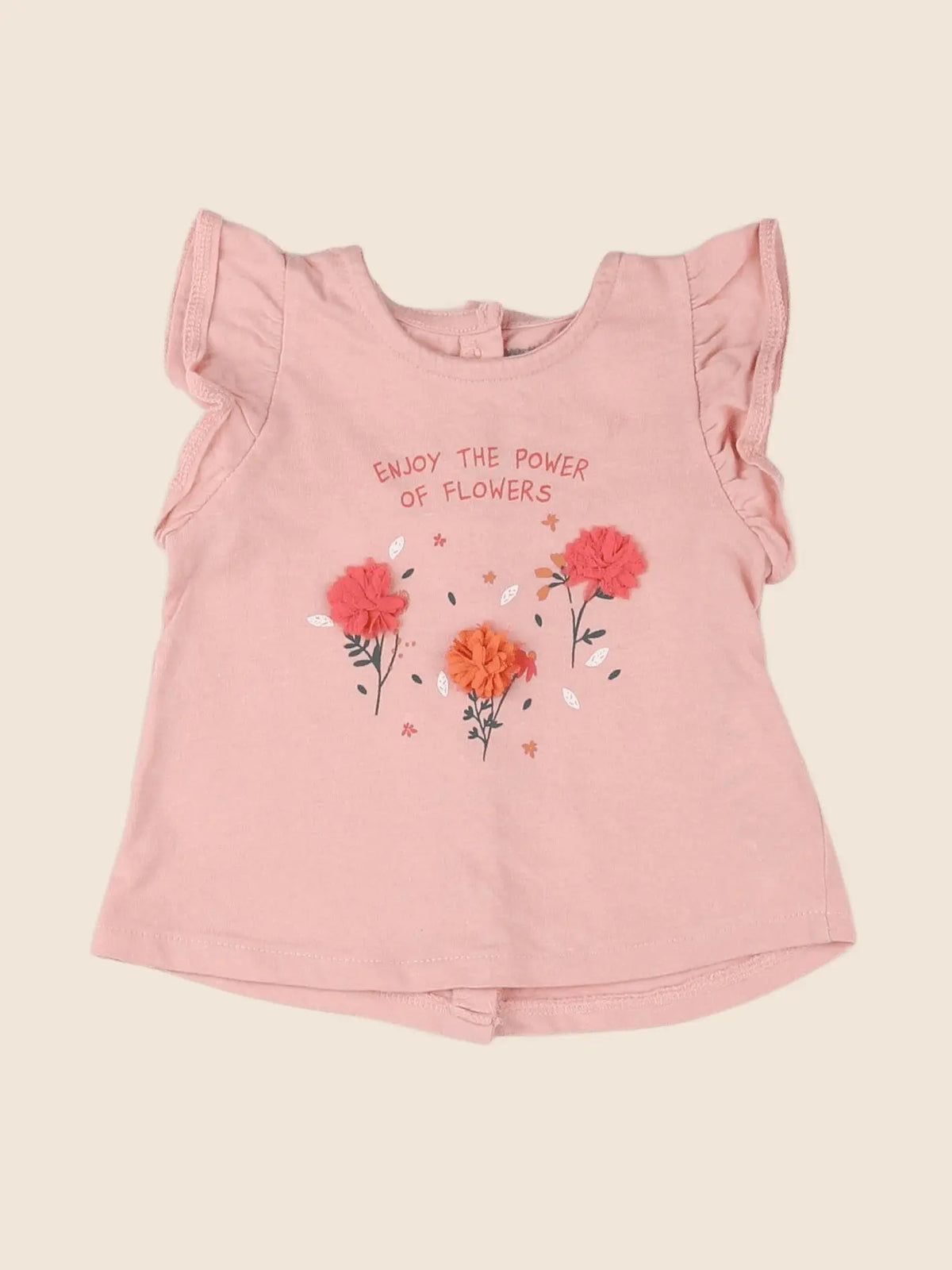 Vertbaudet - tee-shirt rose - 3 mois