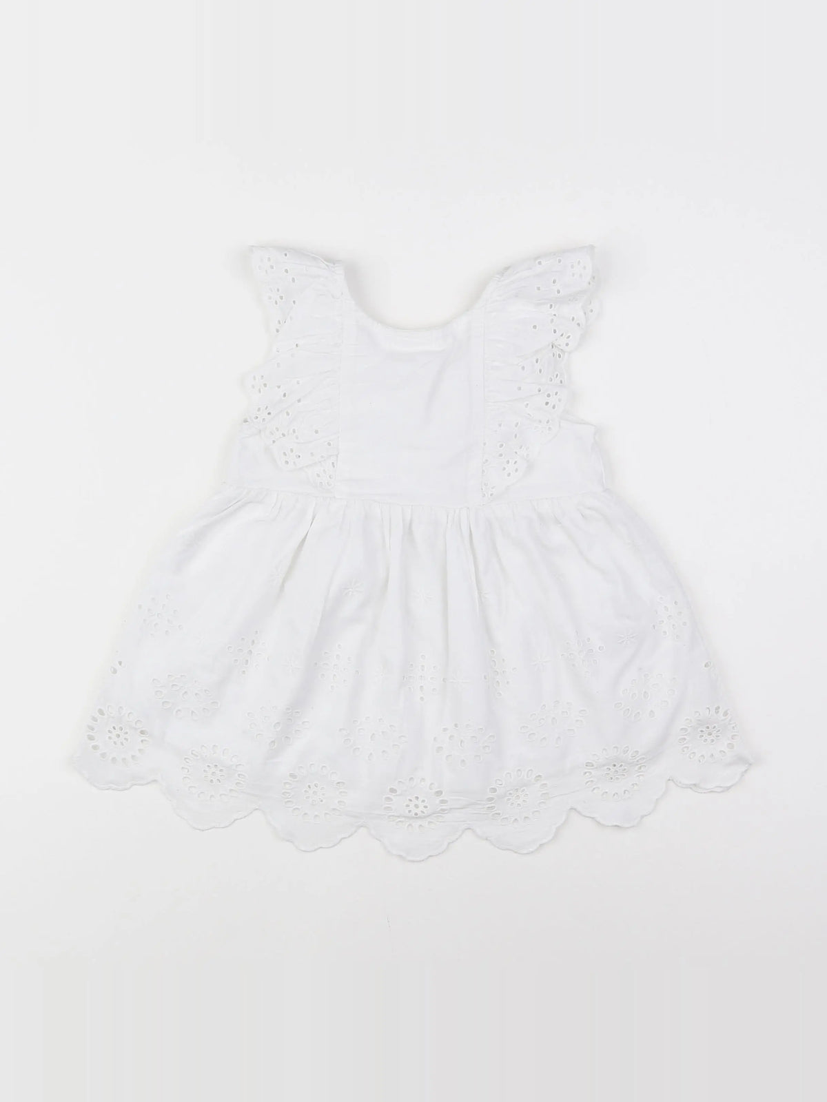Vertbaudet - robe blanc - 12 mois