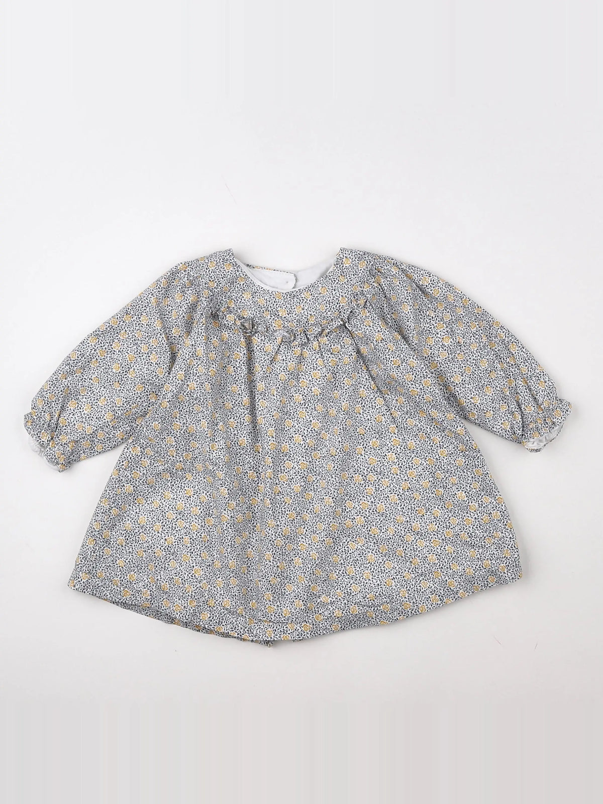 Absorba - robe bleu, jaune - 9 mois