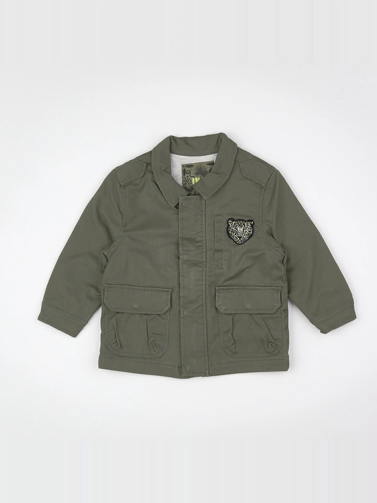 IKKS - veste imprimé au dos vert - 12 mois