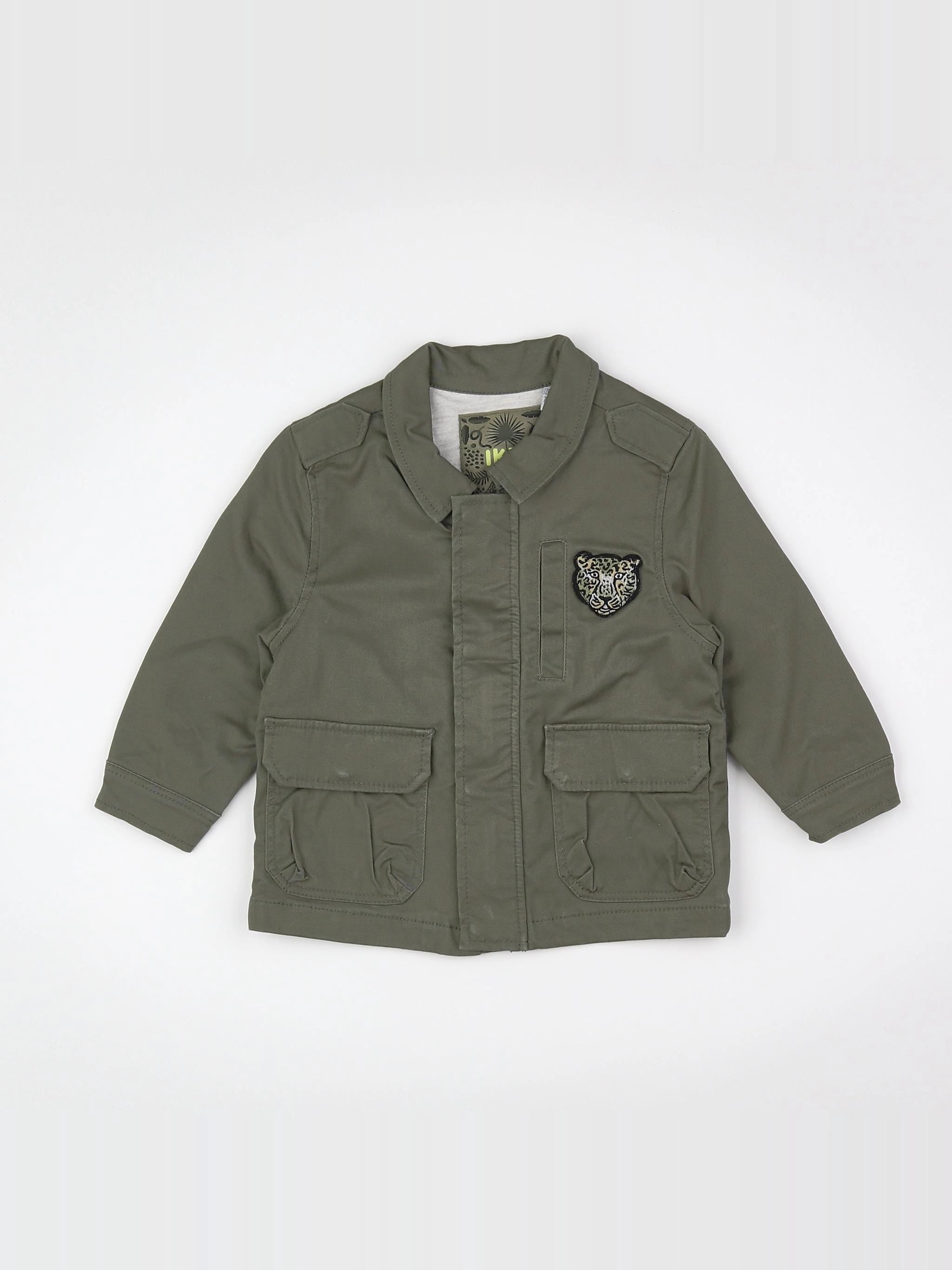 IKKS - veste imprimé au dos vert - 12 mois