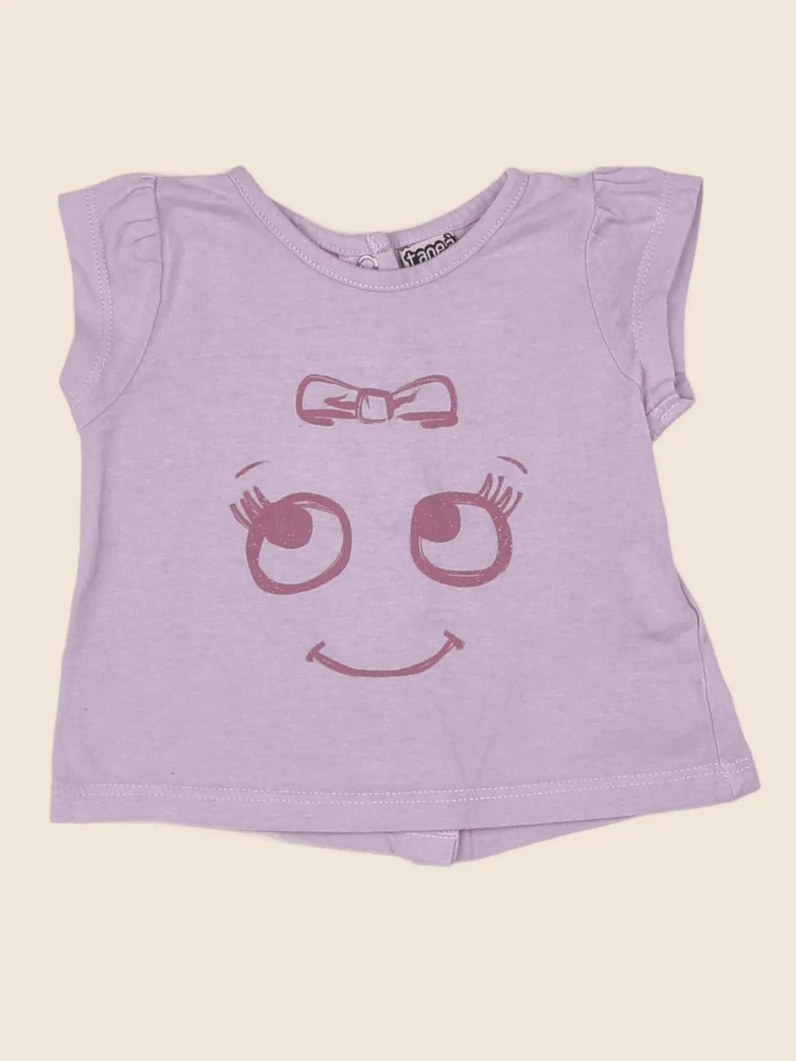 Tape à l'oeil - tee-shirt violet - 3 mois