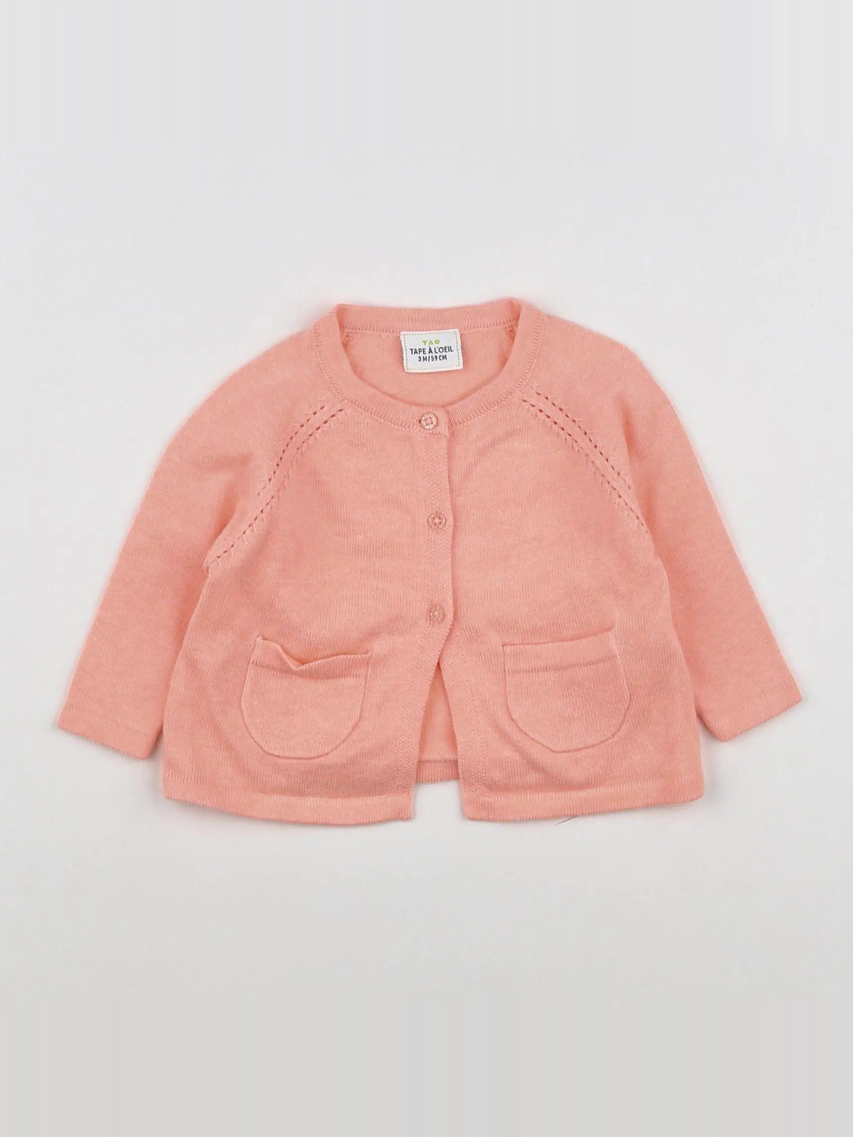 Tape à l'oeil - gilet orange - 3 mois