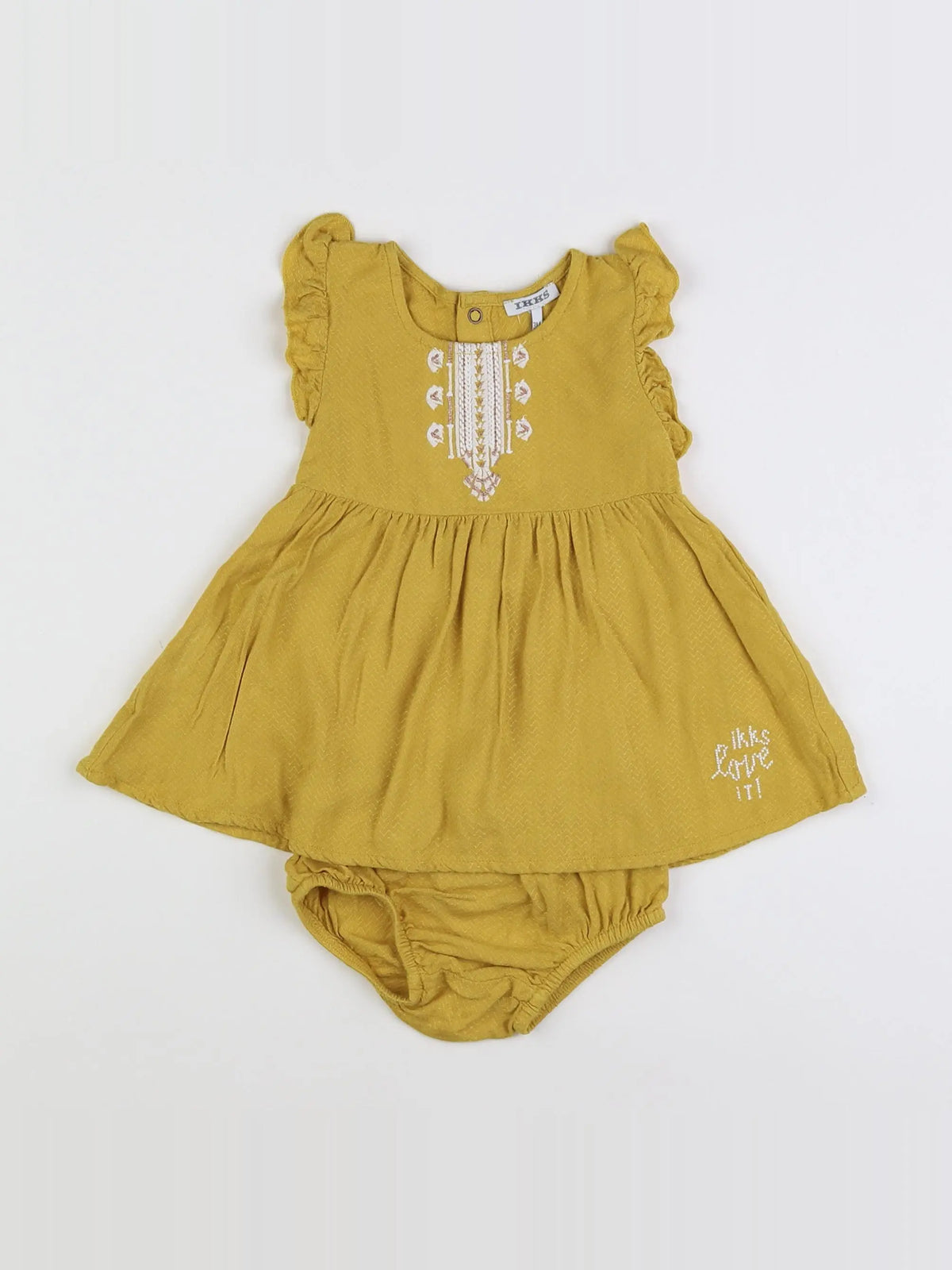 IKKS - robe jaune - 3 mois