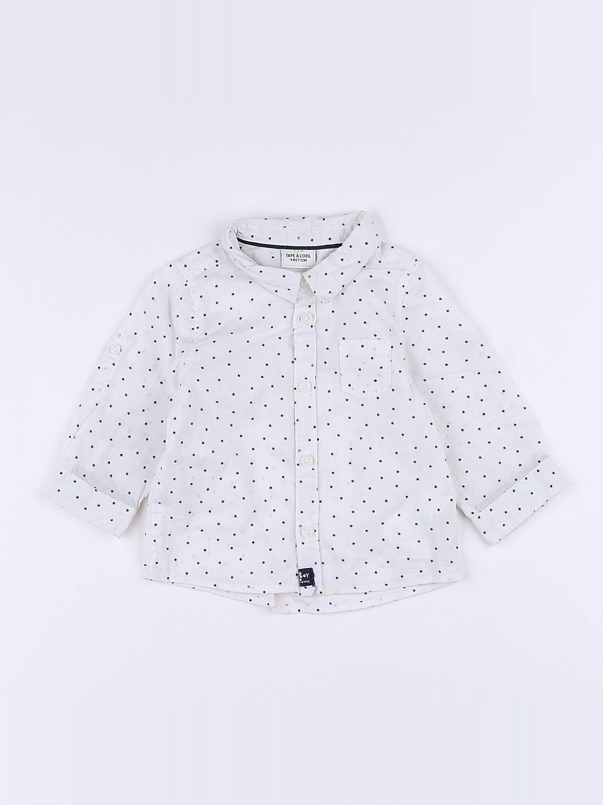 Tape à l'oeil - chemise blanc - 9 mois