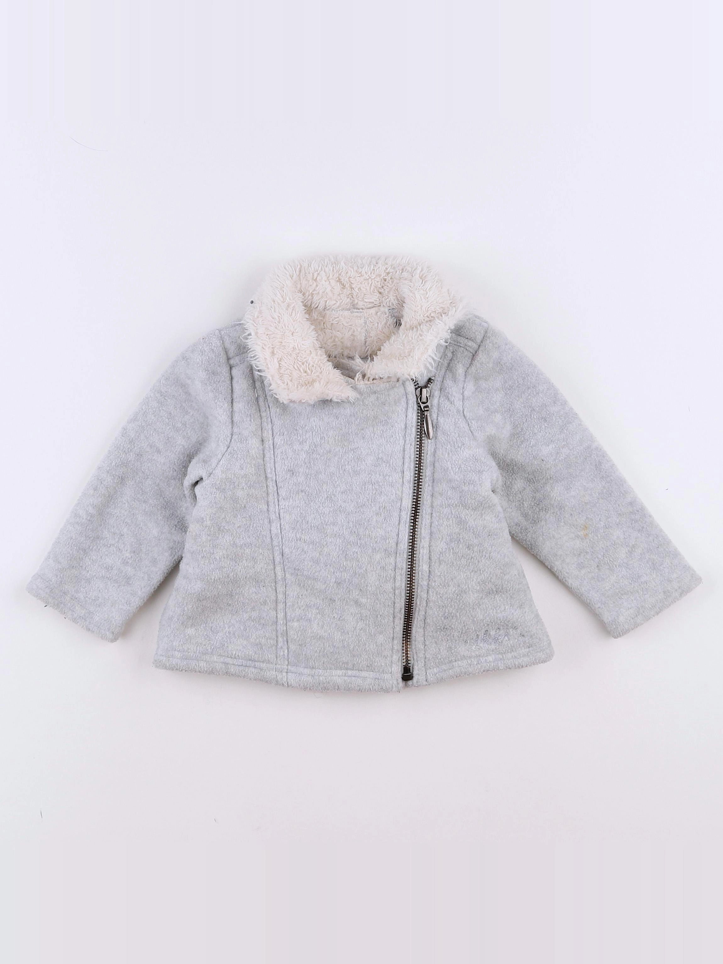 IKKS - manteau gris - 12 mois