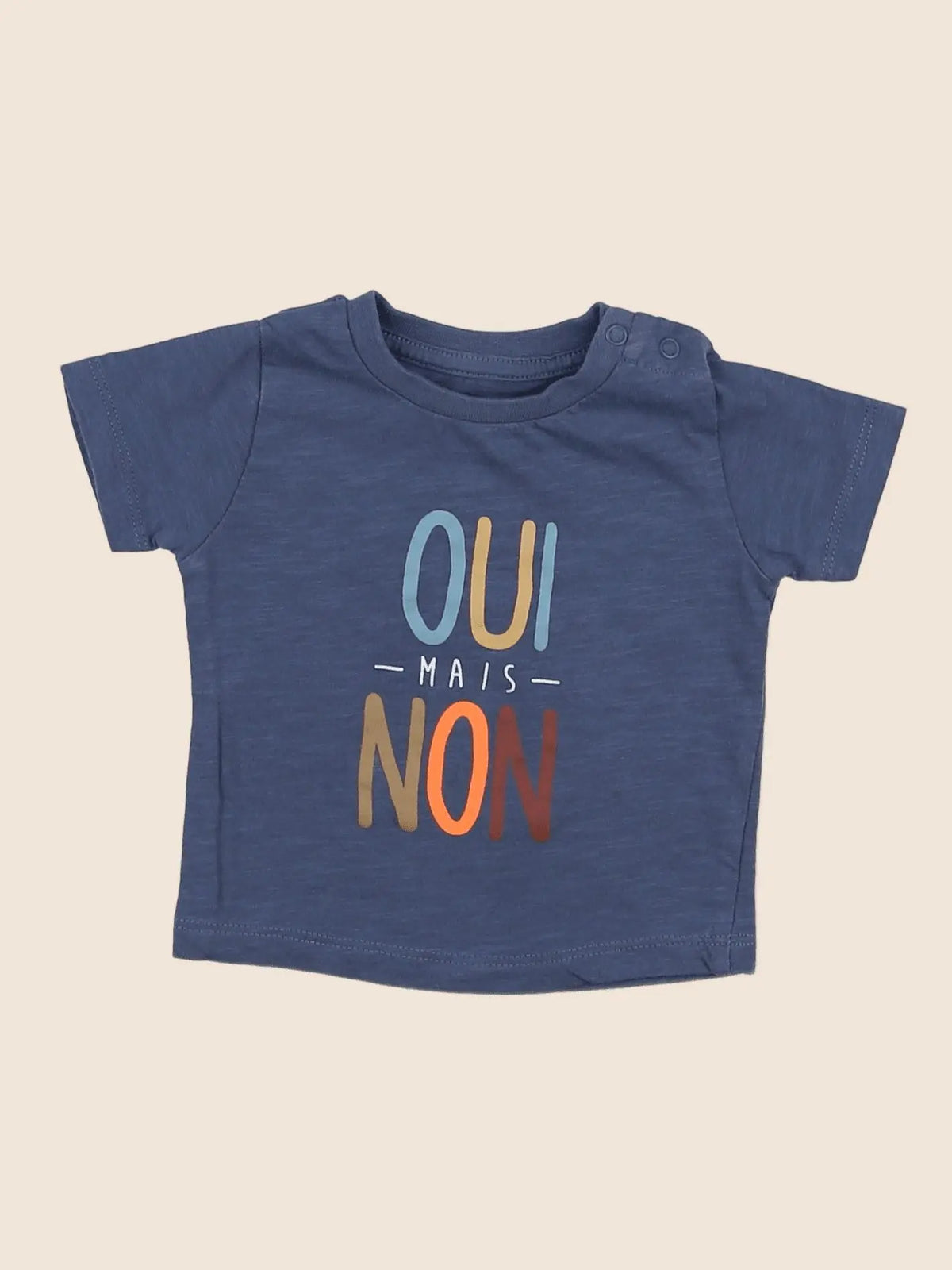 Vertbaudet - tee-shirt bleu - 3 mois