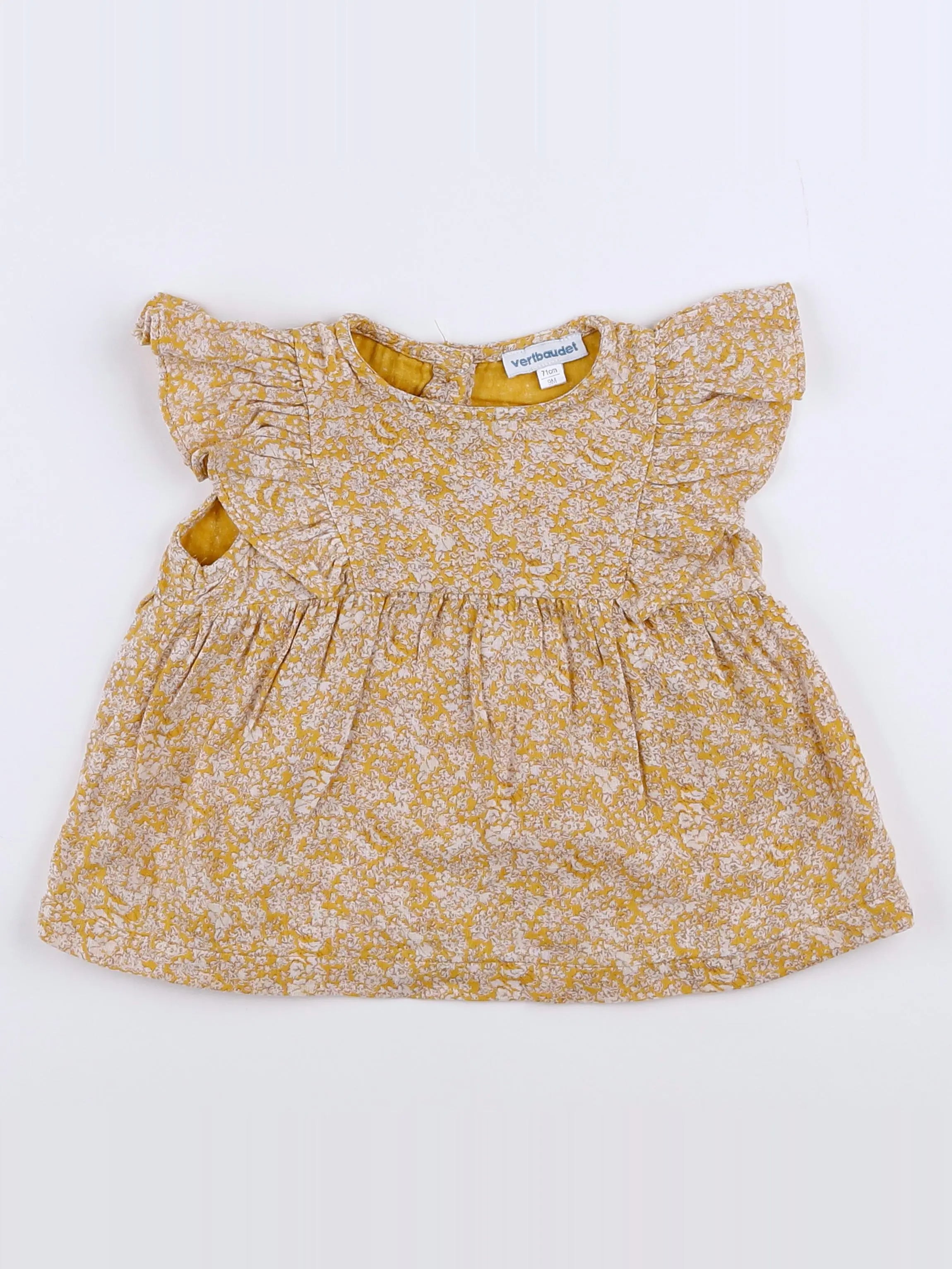 Vertbaudet - robe jaune - 9 mois
