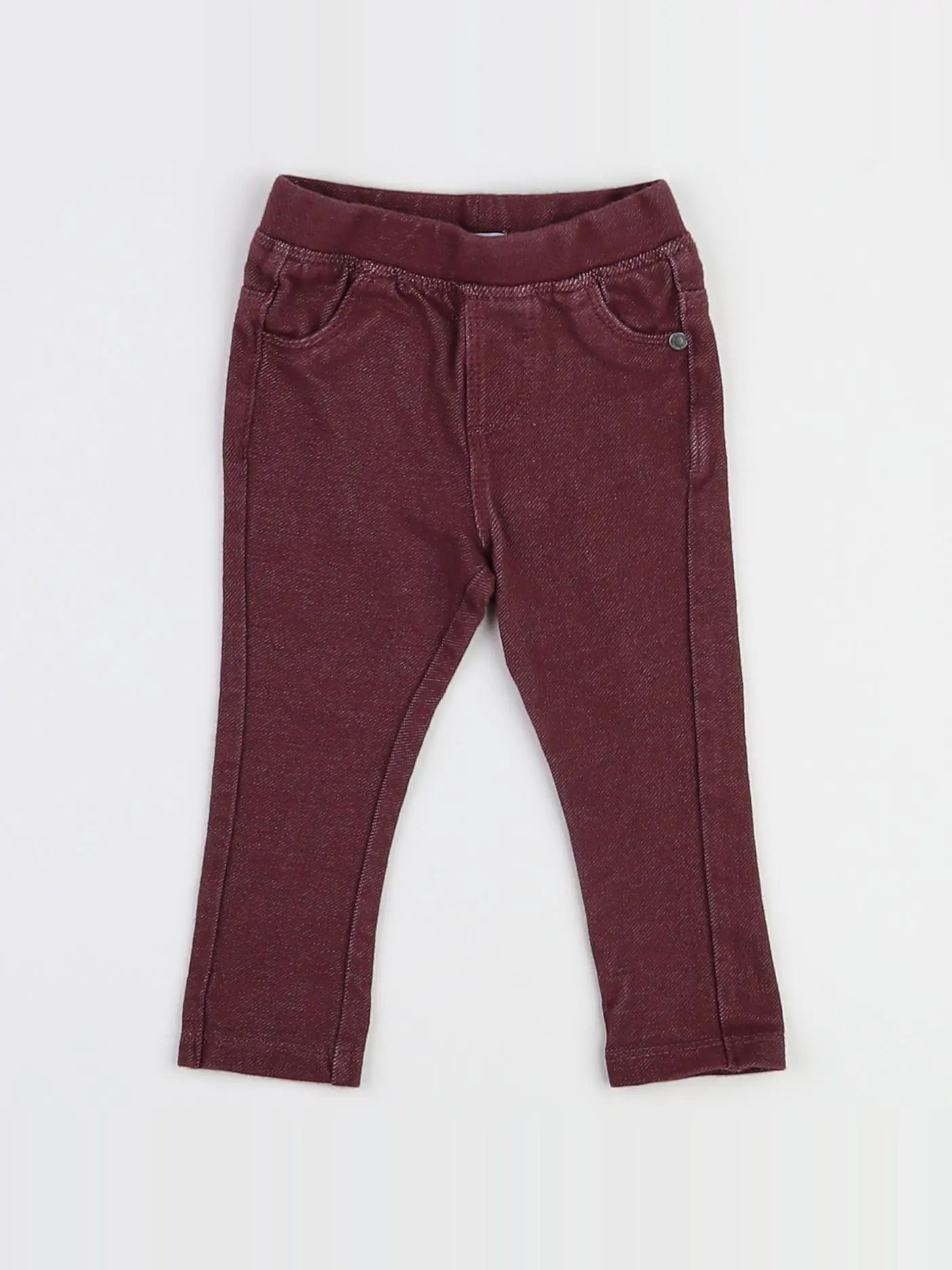 Vertbaudet - jegging rouge - 6 mois
