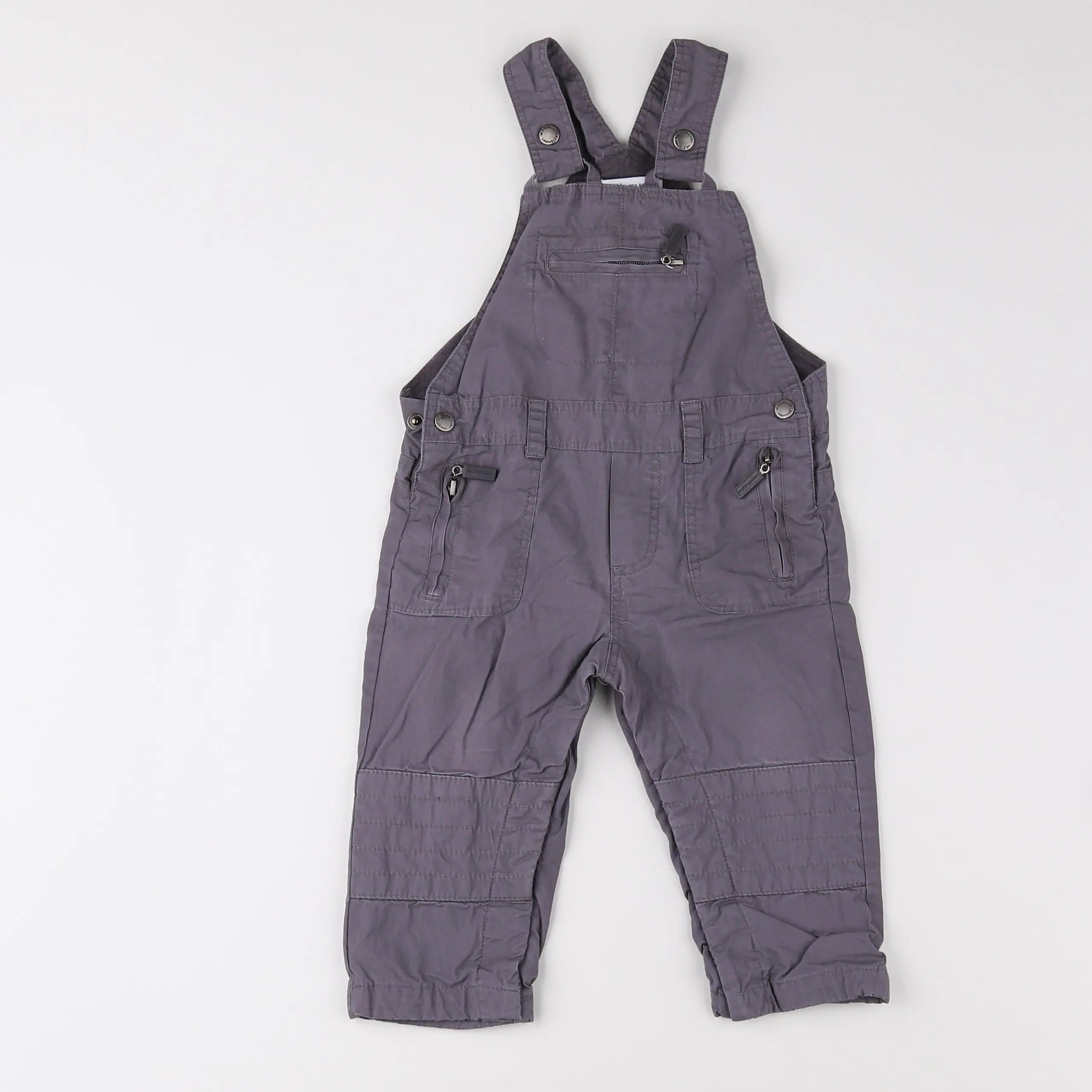 Vertbaudet - salopette gris - 12 mois
