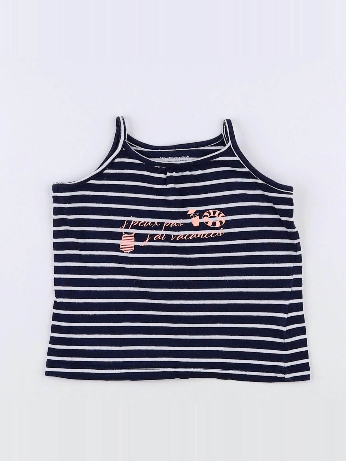 Vertbaudet - débardeur bleu - 12 mois