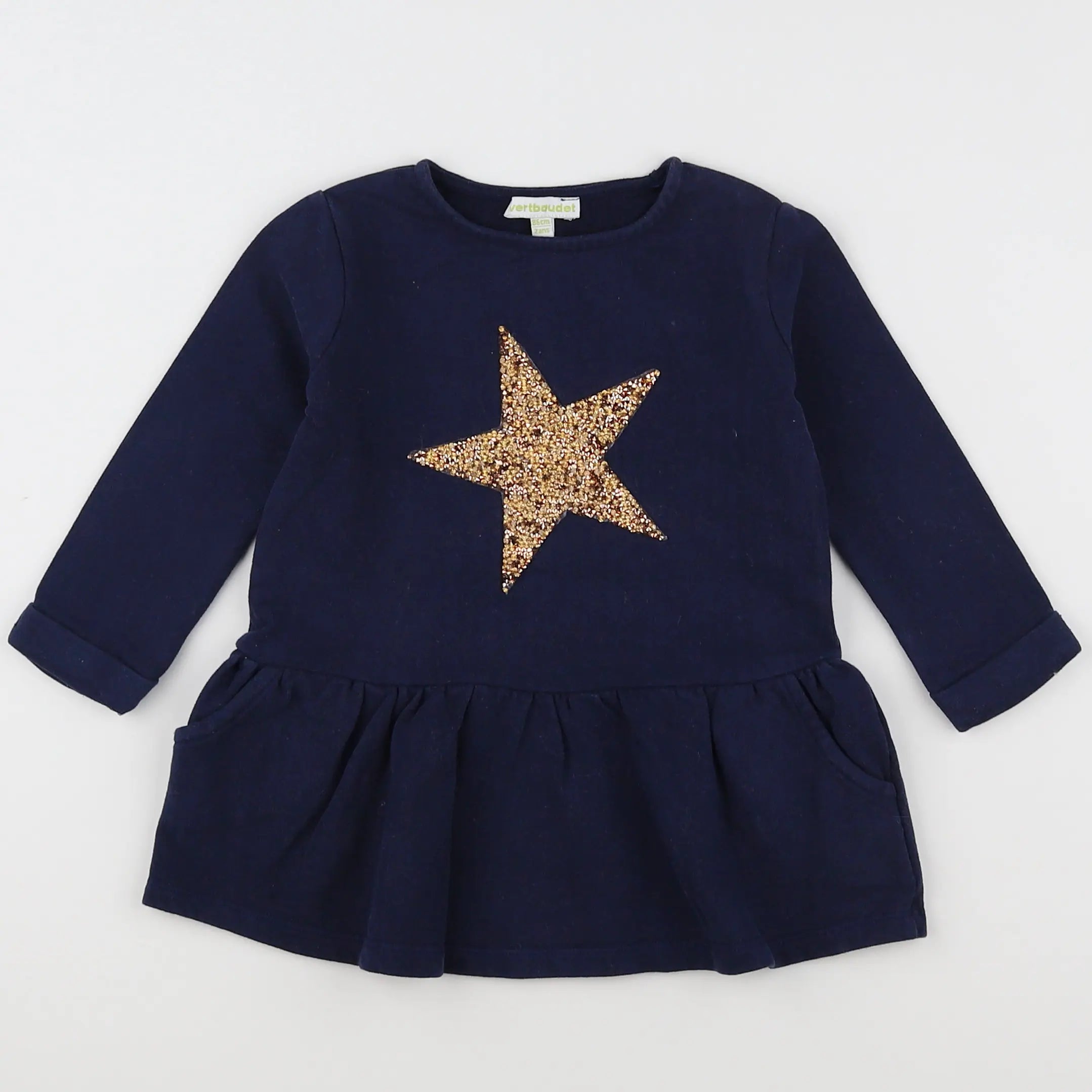 Vertbaudet - robe bleu - 2 ans
