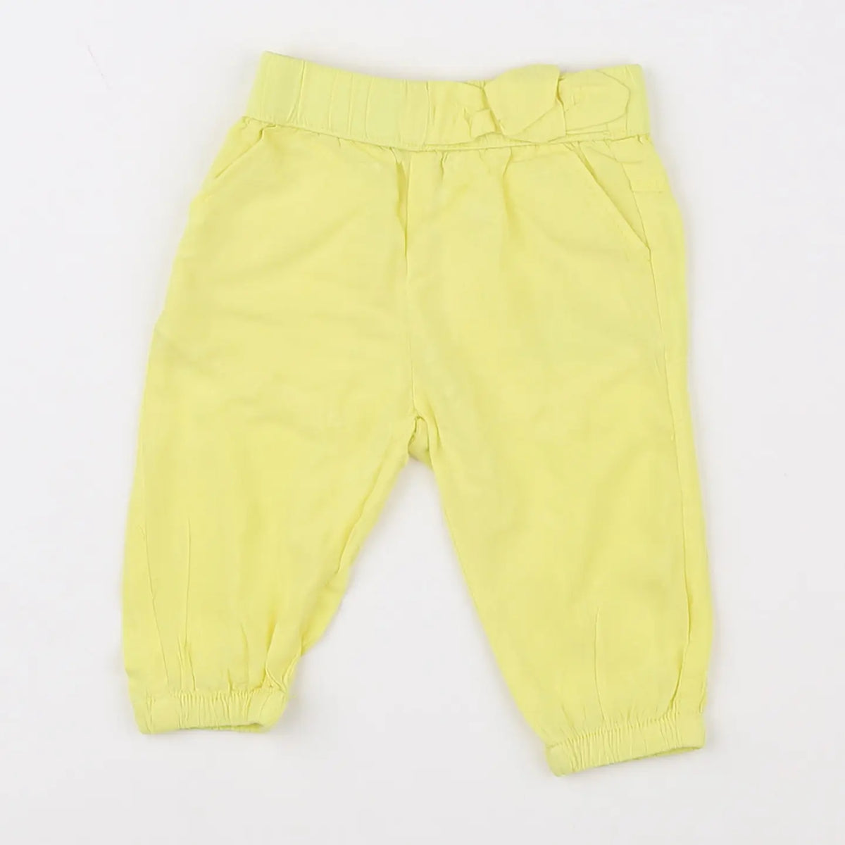 Vertbaudet - pantalon jaune - 3 mois