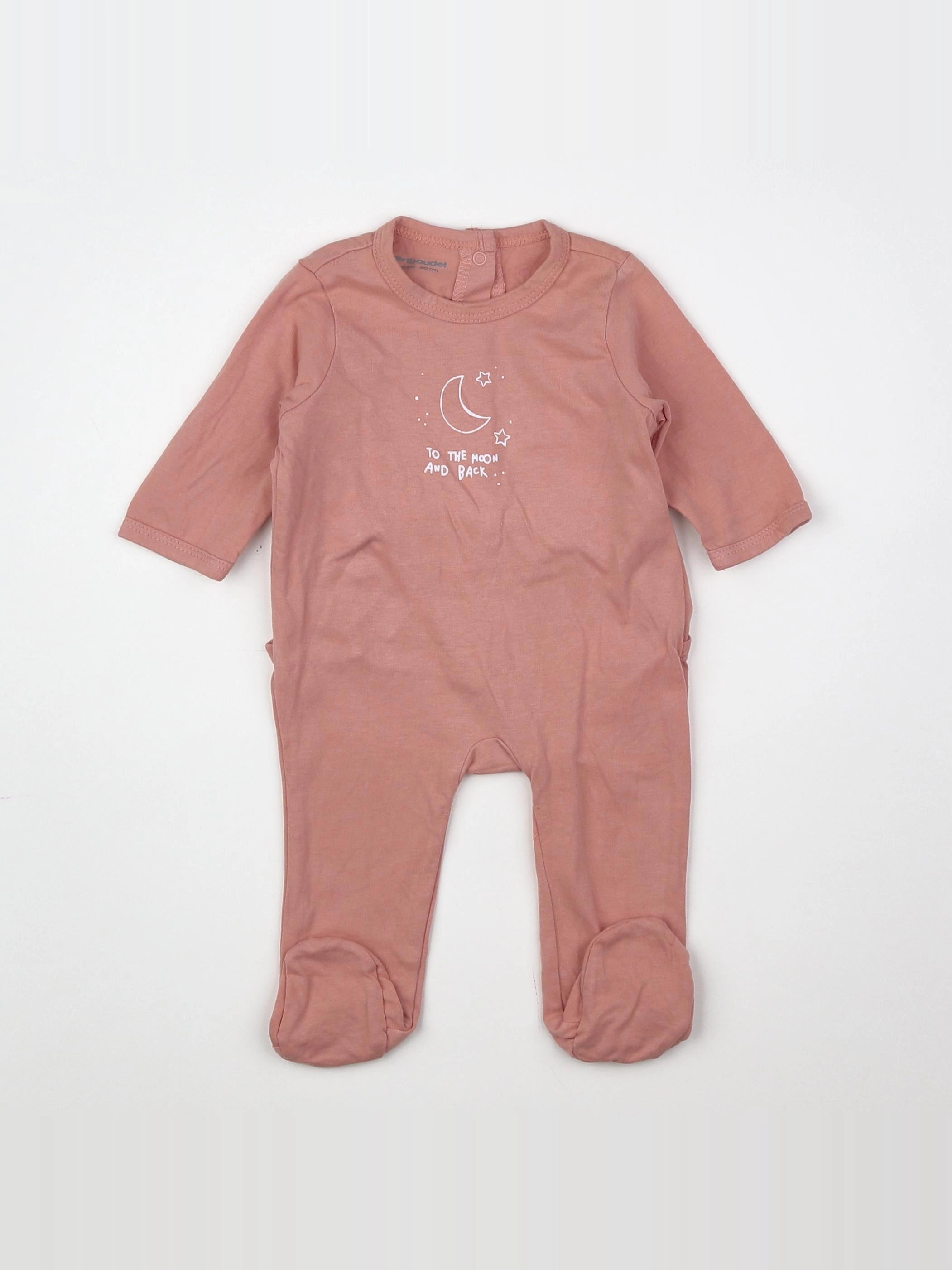 Vertbaudet - pyjama rose - 3 mois