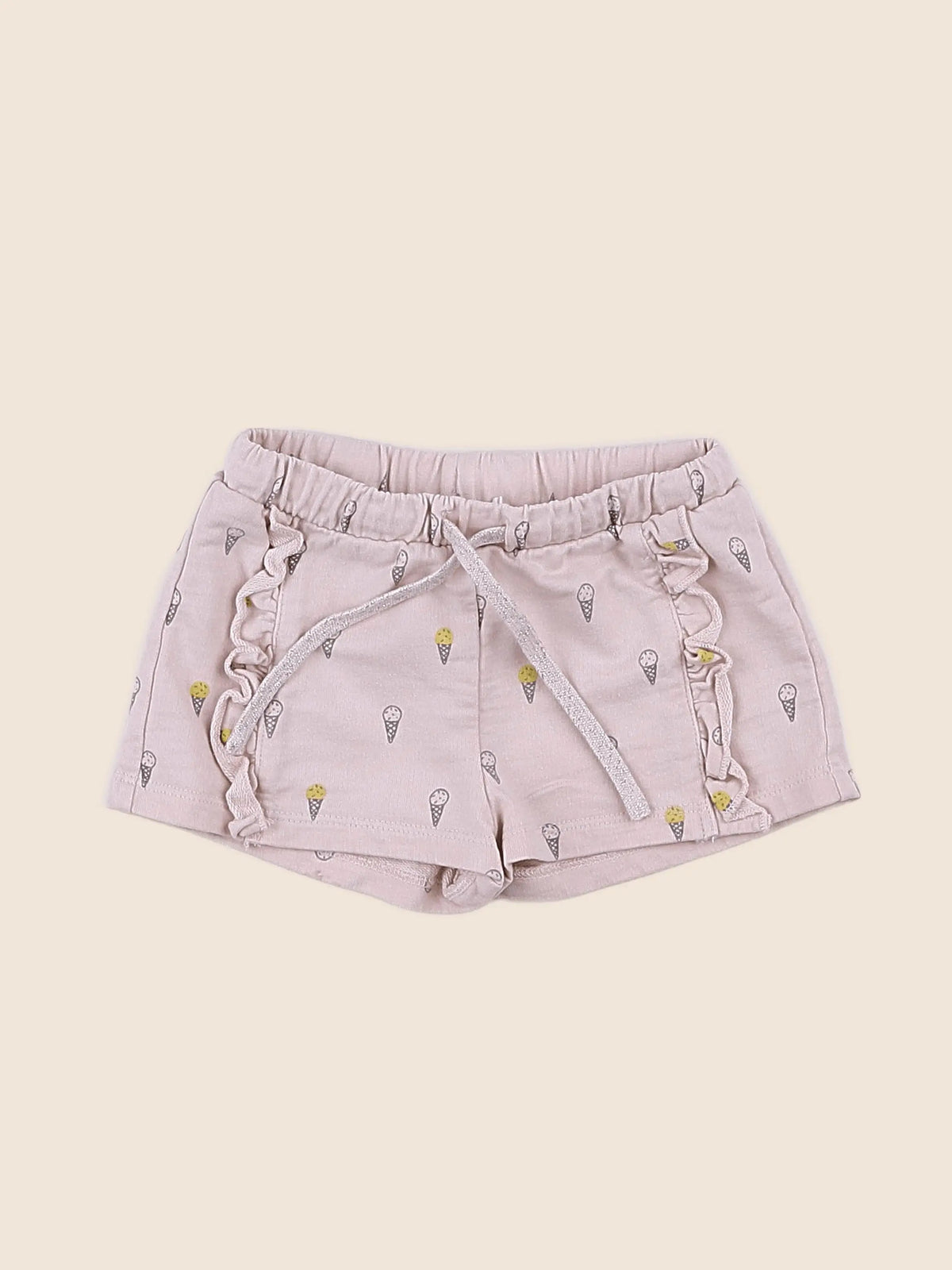 Boutchou - short rose,argent - 18 mois