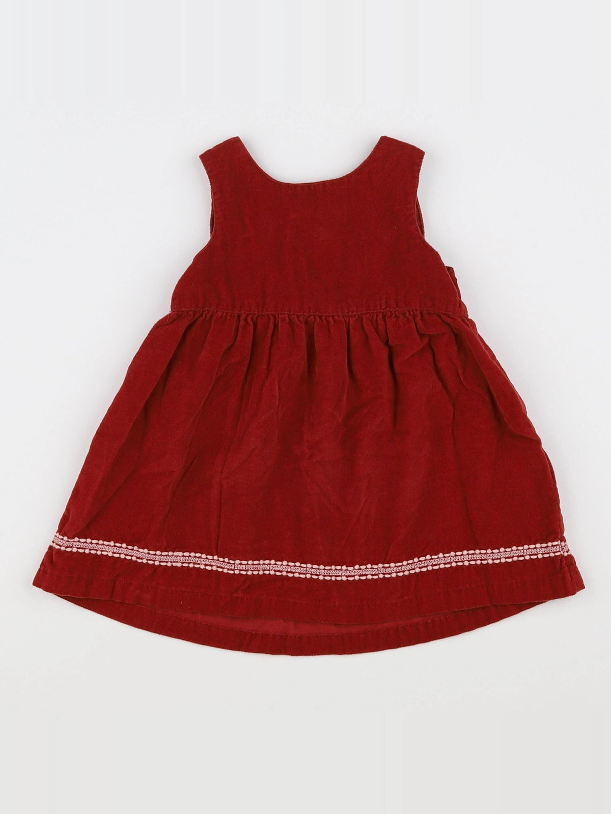 Arsène et les pipelettes - robe rouge - 12 mois