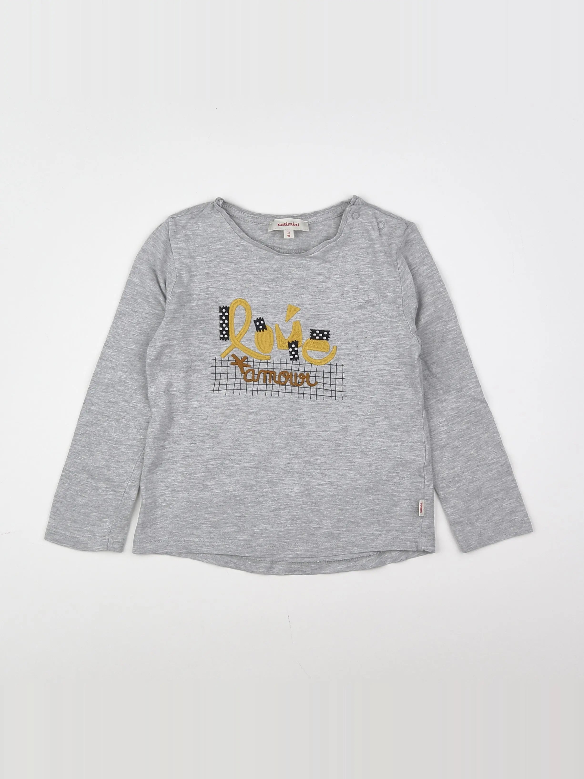 Catimini - tee-shirt gris - 3 ans