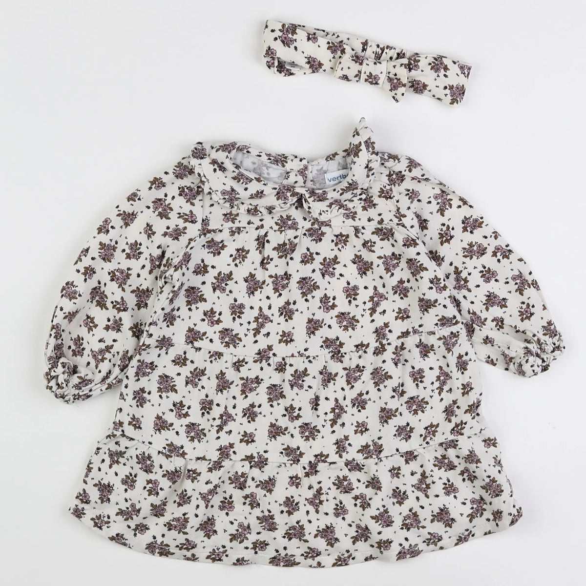 Vertbaudet - robe multicolore - 6 mois