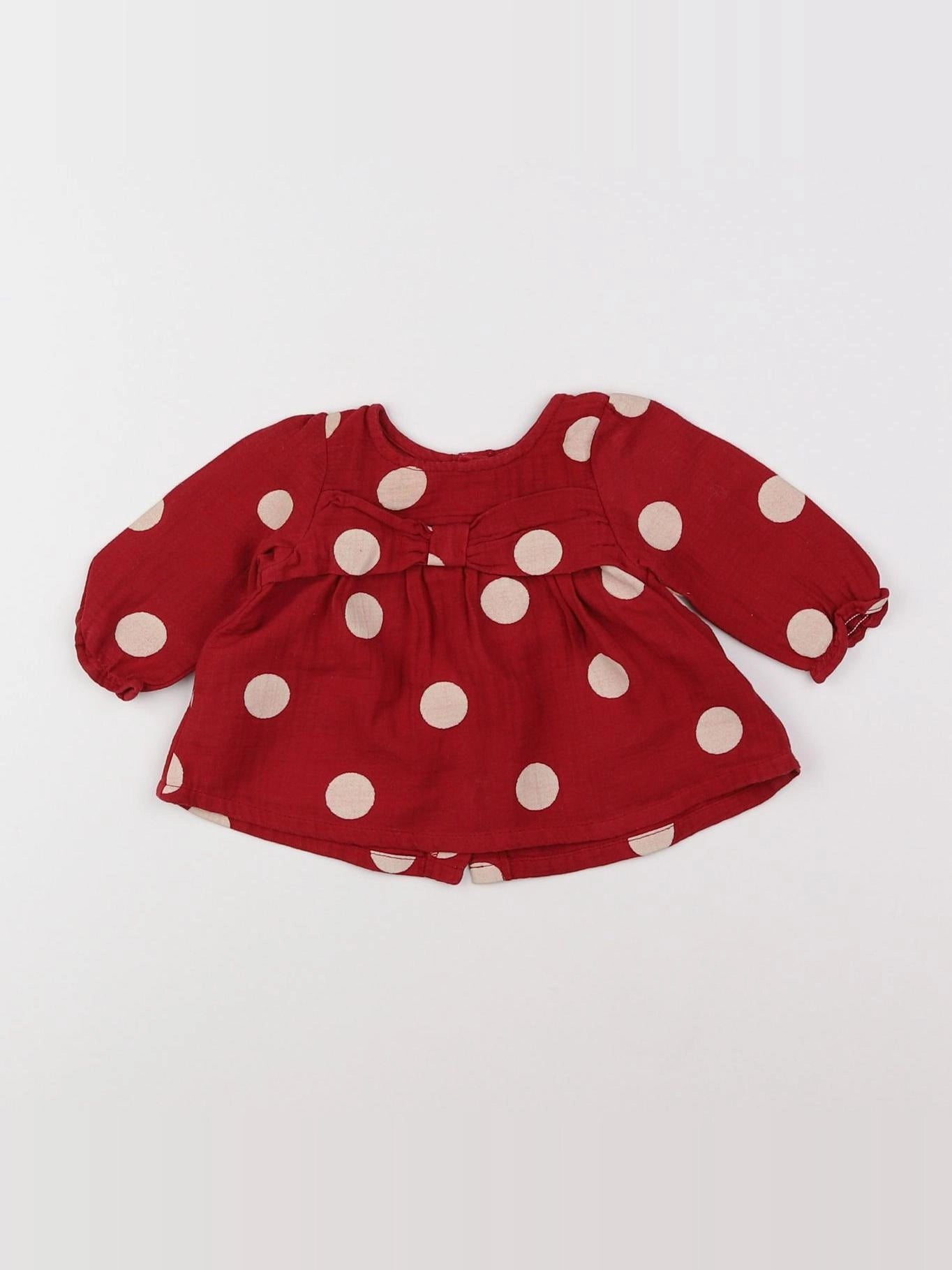 Absorba - blouse rouge - 3 mois