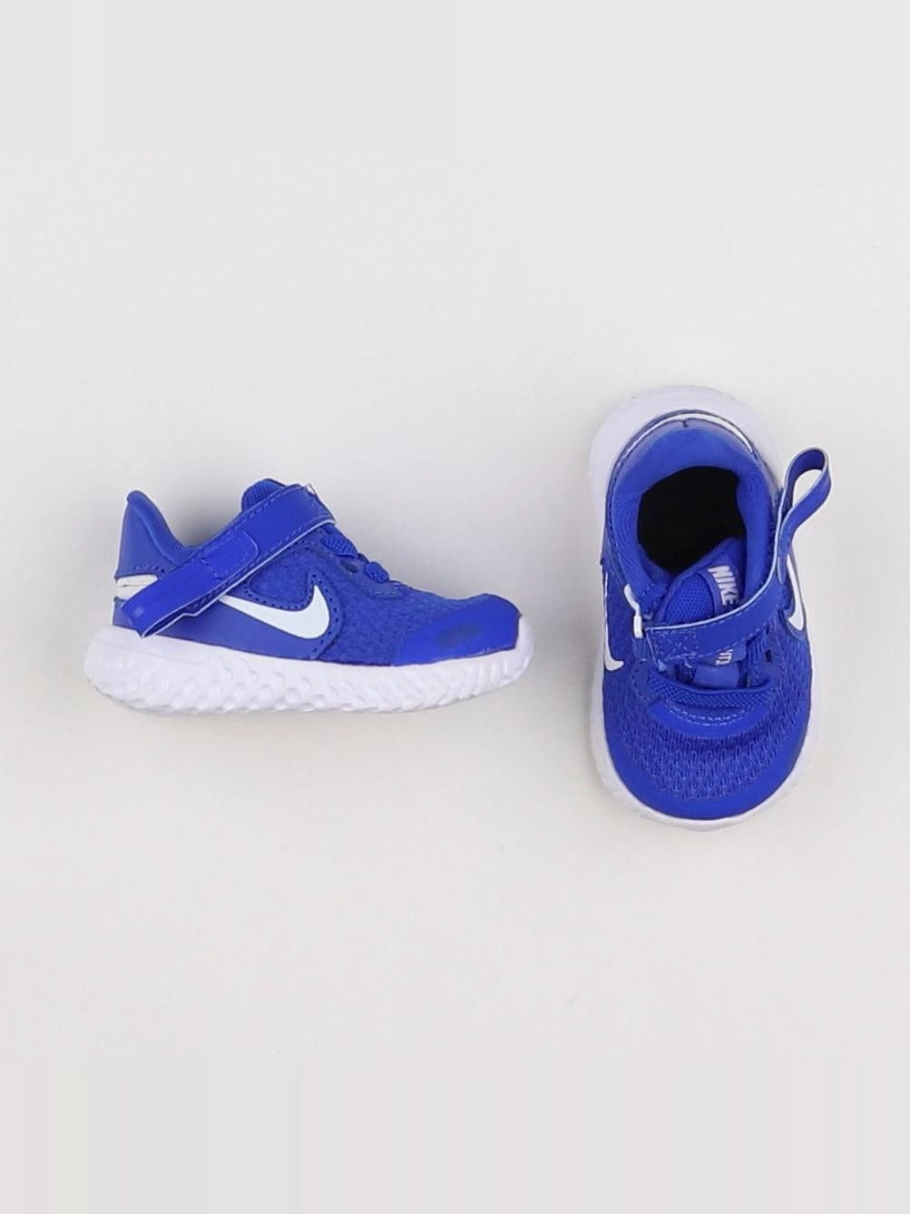 Nike - tennis à scratch/ lacets bleu - pointure 17